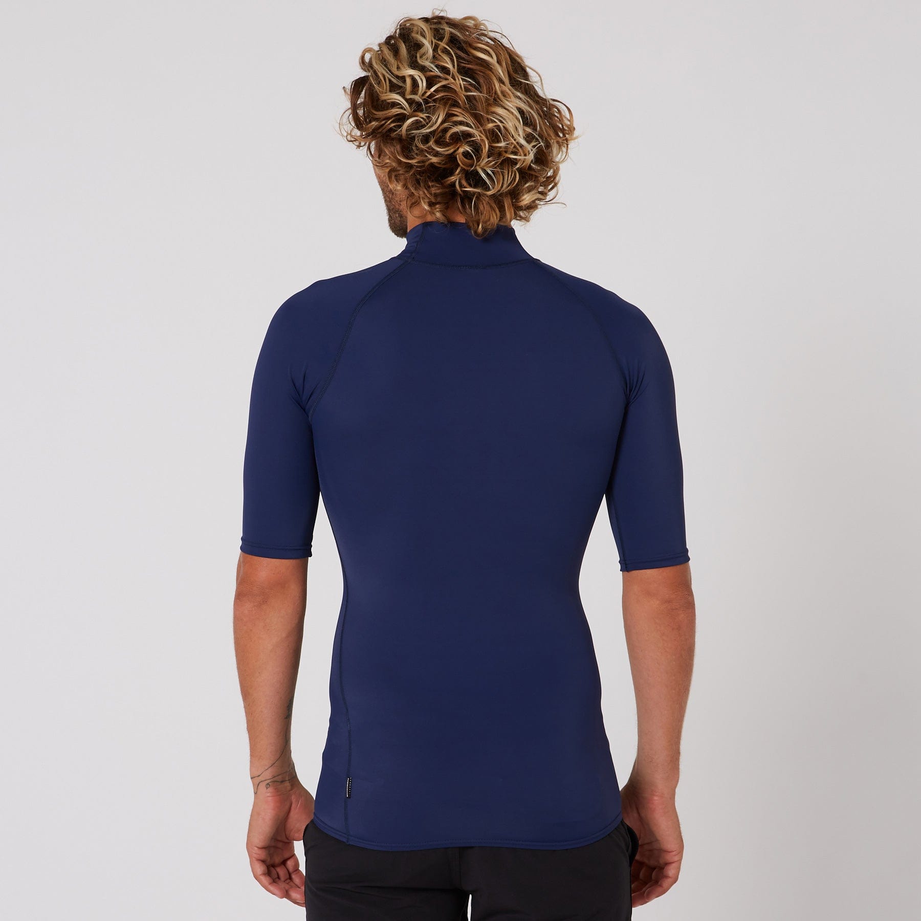 Ocean and Earth Mens Script Short Sleeve Rash Shirt