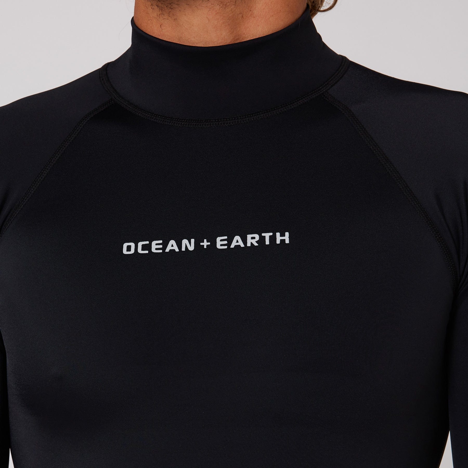 Ocean and Earth Mens Script Short Sleeve Rash Shirt