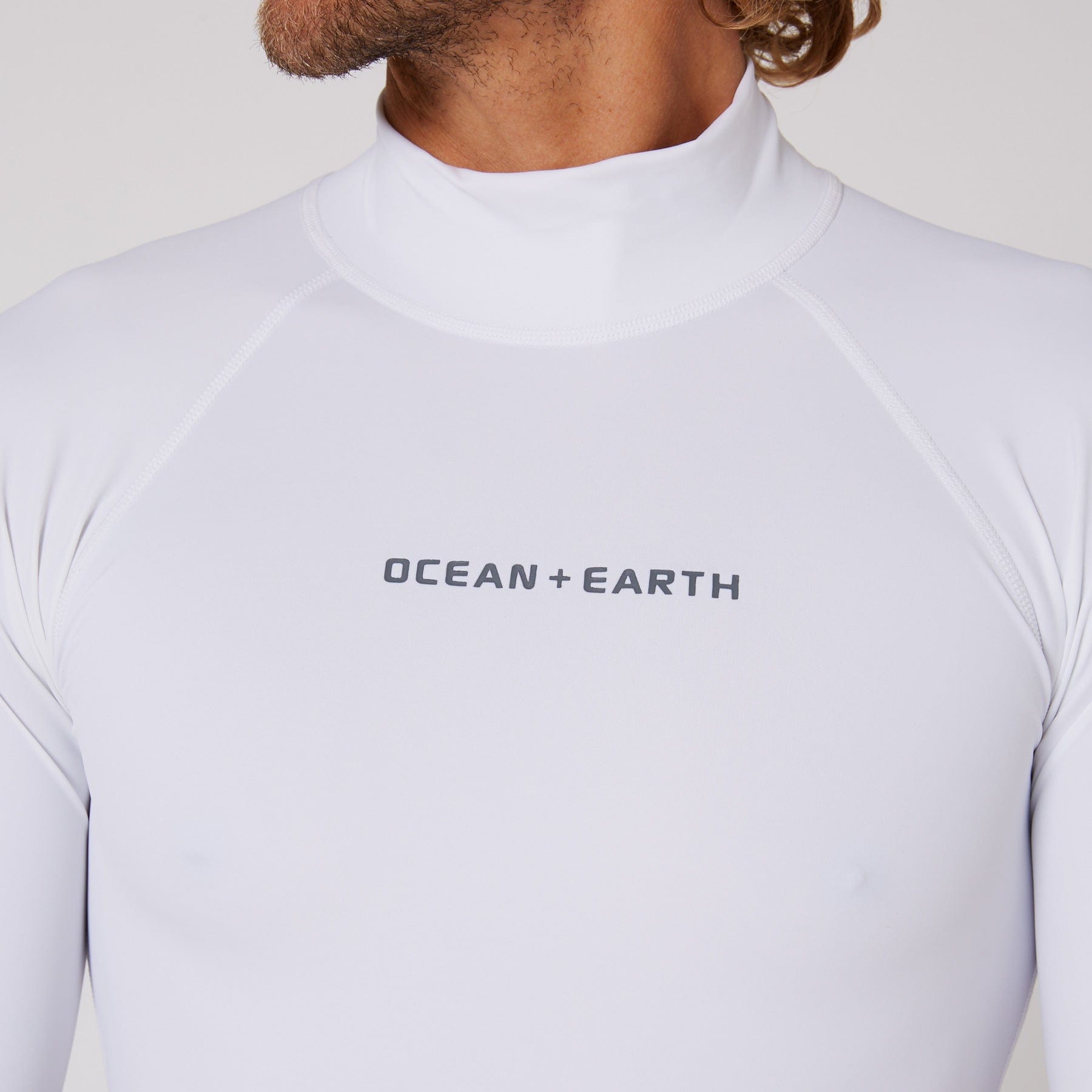 Ocean and Earth Mens Script Short Sleeve Rash Shirt