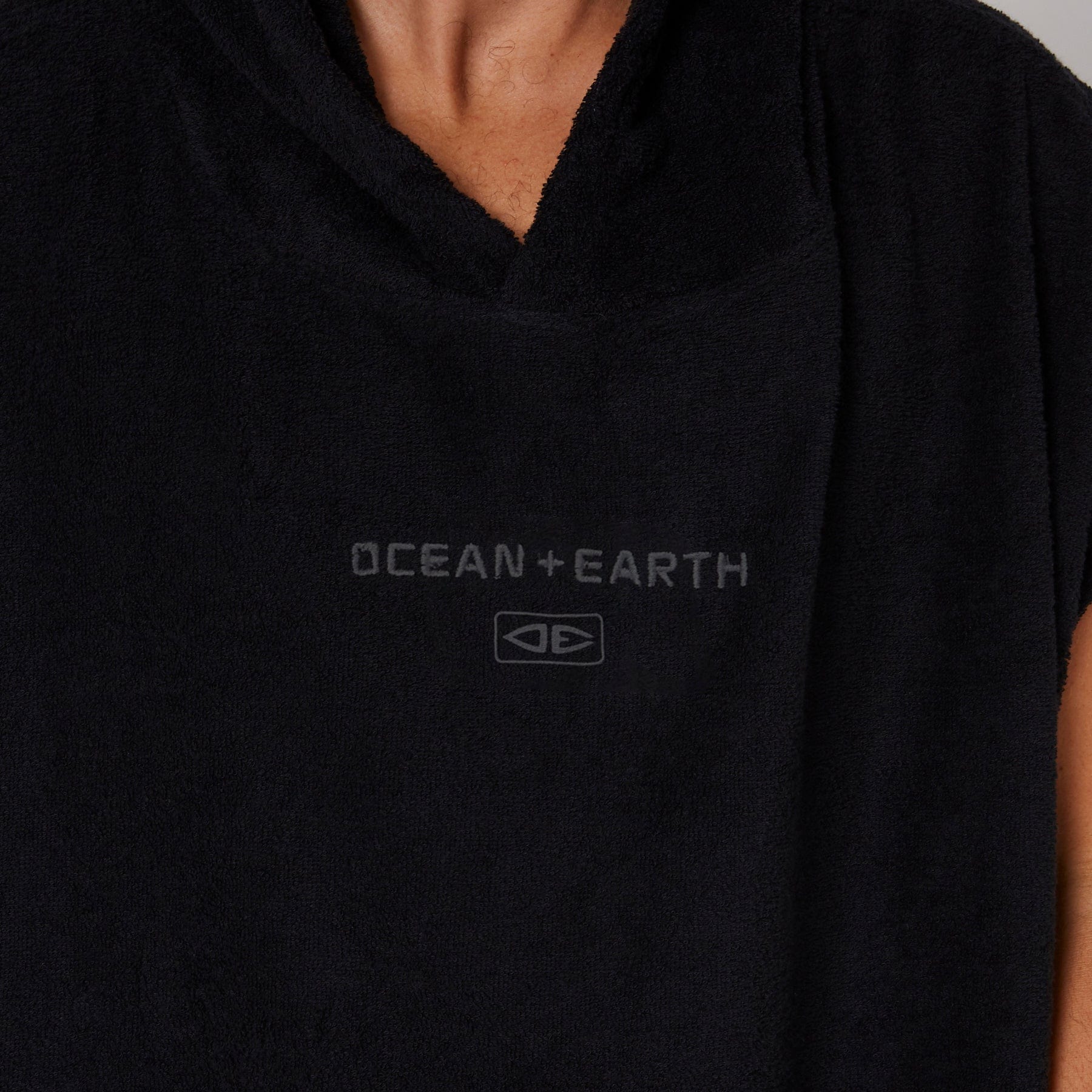 Ocean and Earth Mens Terry Hooded Poncho