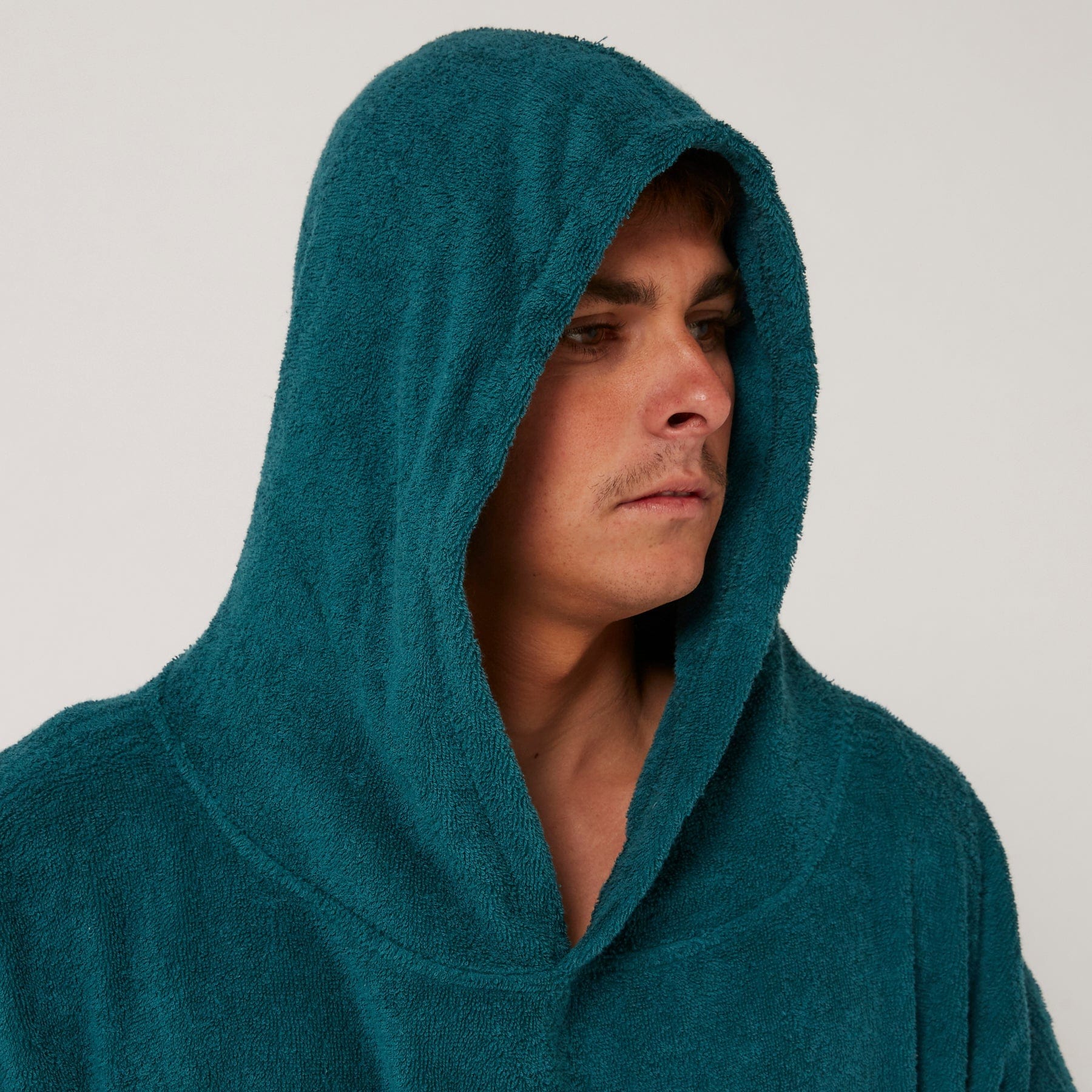 Ocean and Earth Mens Terry Hooded Poncho