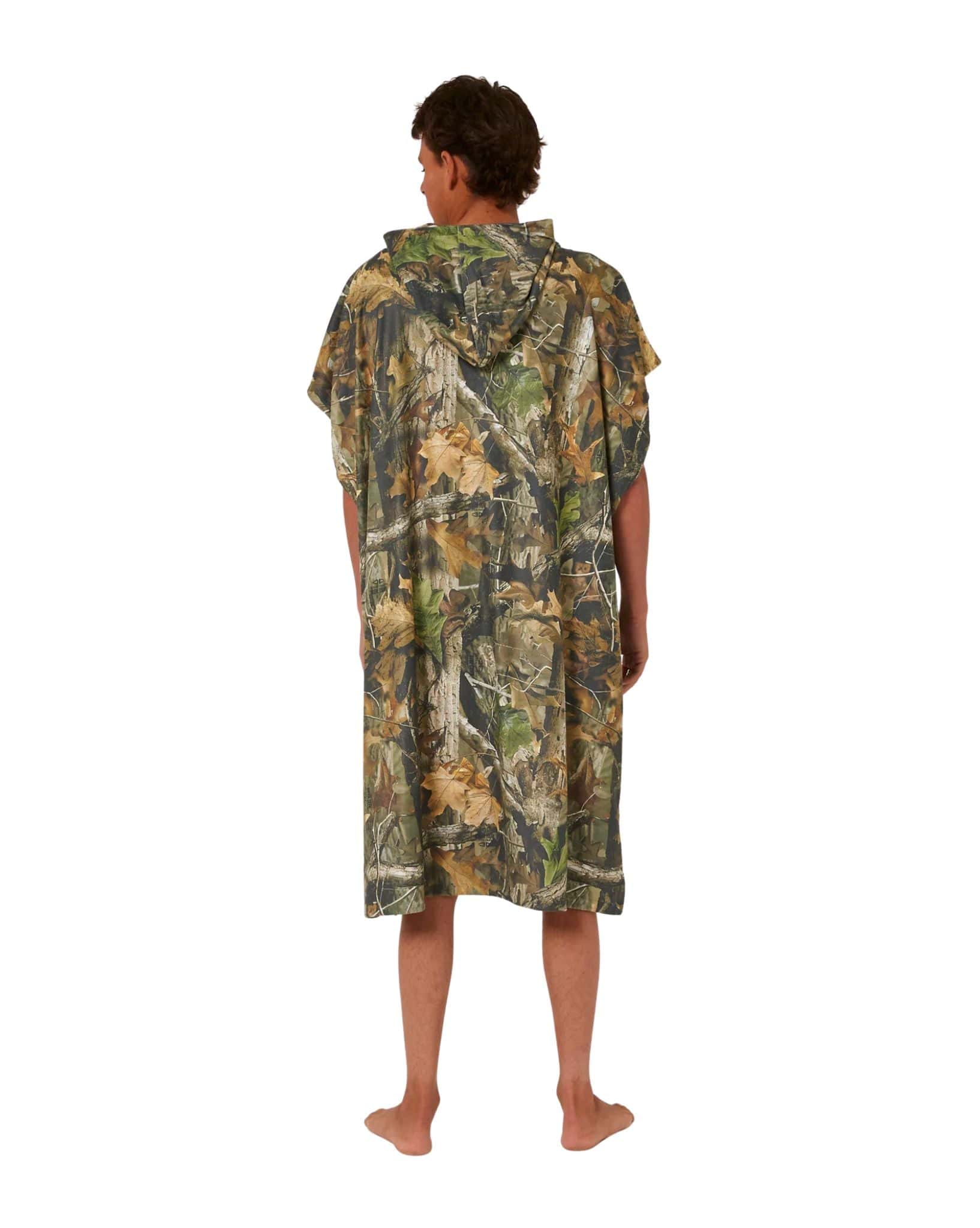 Ocean and Earth Real Camo Hooded Poncho