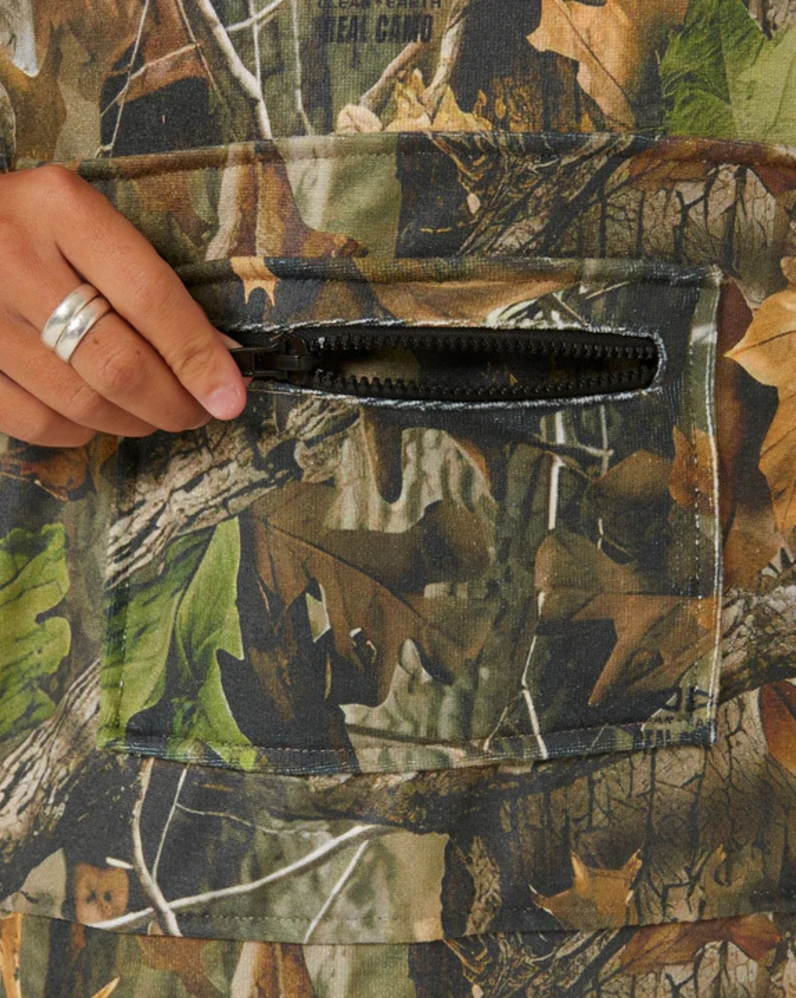 Ocean and Earth Real Camo Hooded Poncho