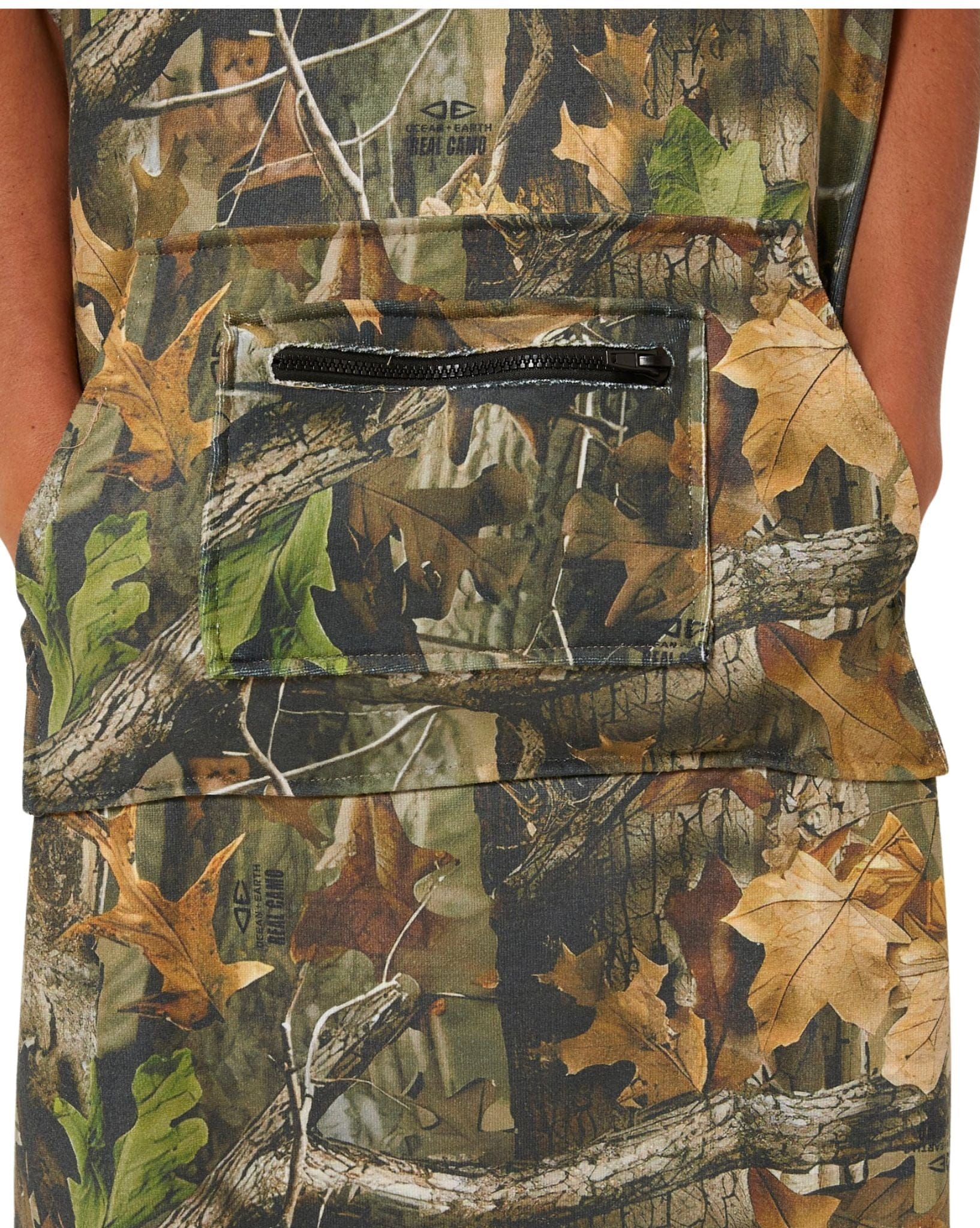 Ocean and Earth Real Camo Hooded Poncho