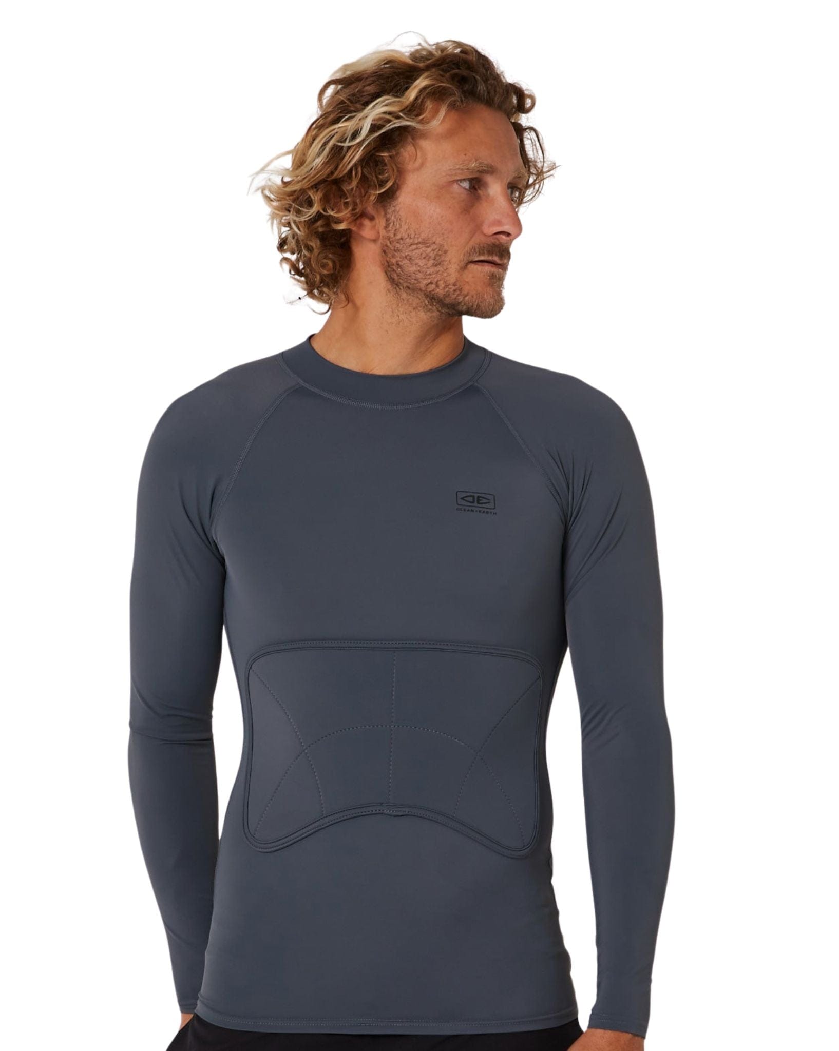 Ocean and Earth Rib Guard Padded Long Sleeve - Black
