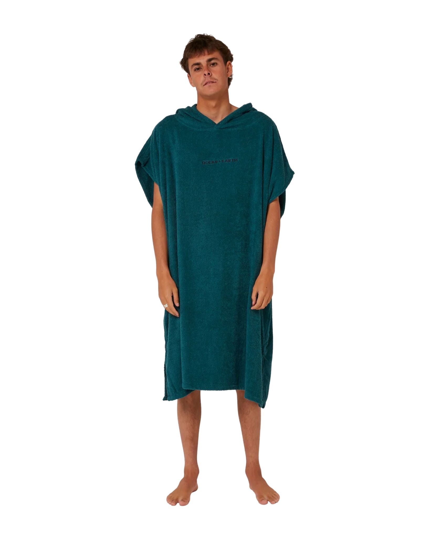 Ocean and Earth Terry Hooded Poncho
