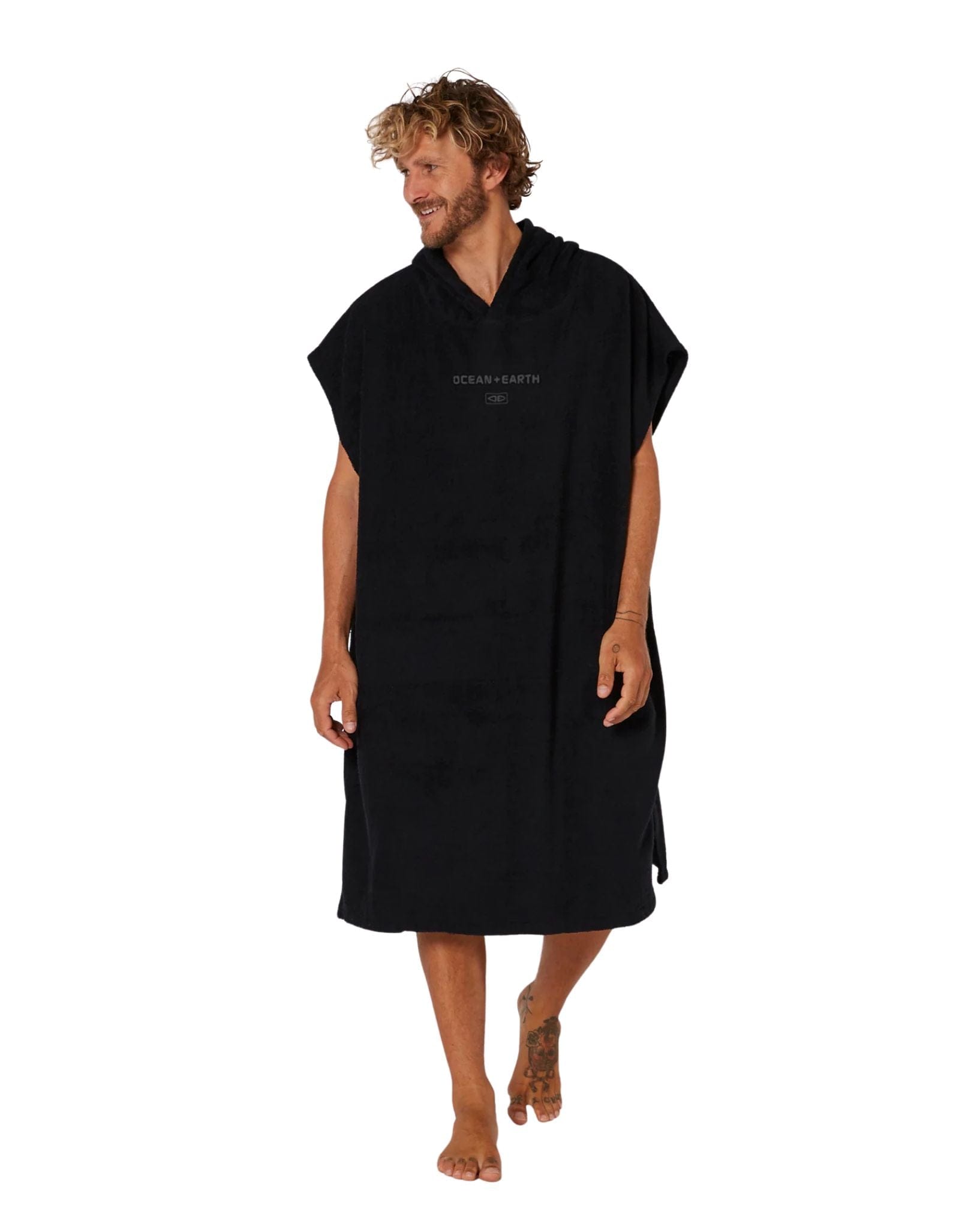 Ocean and Earth Terry Hooded Poncho