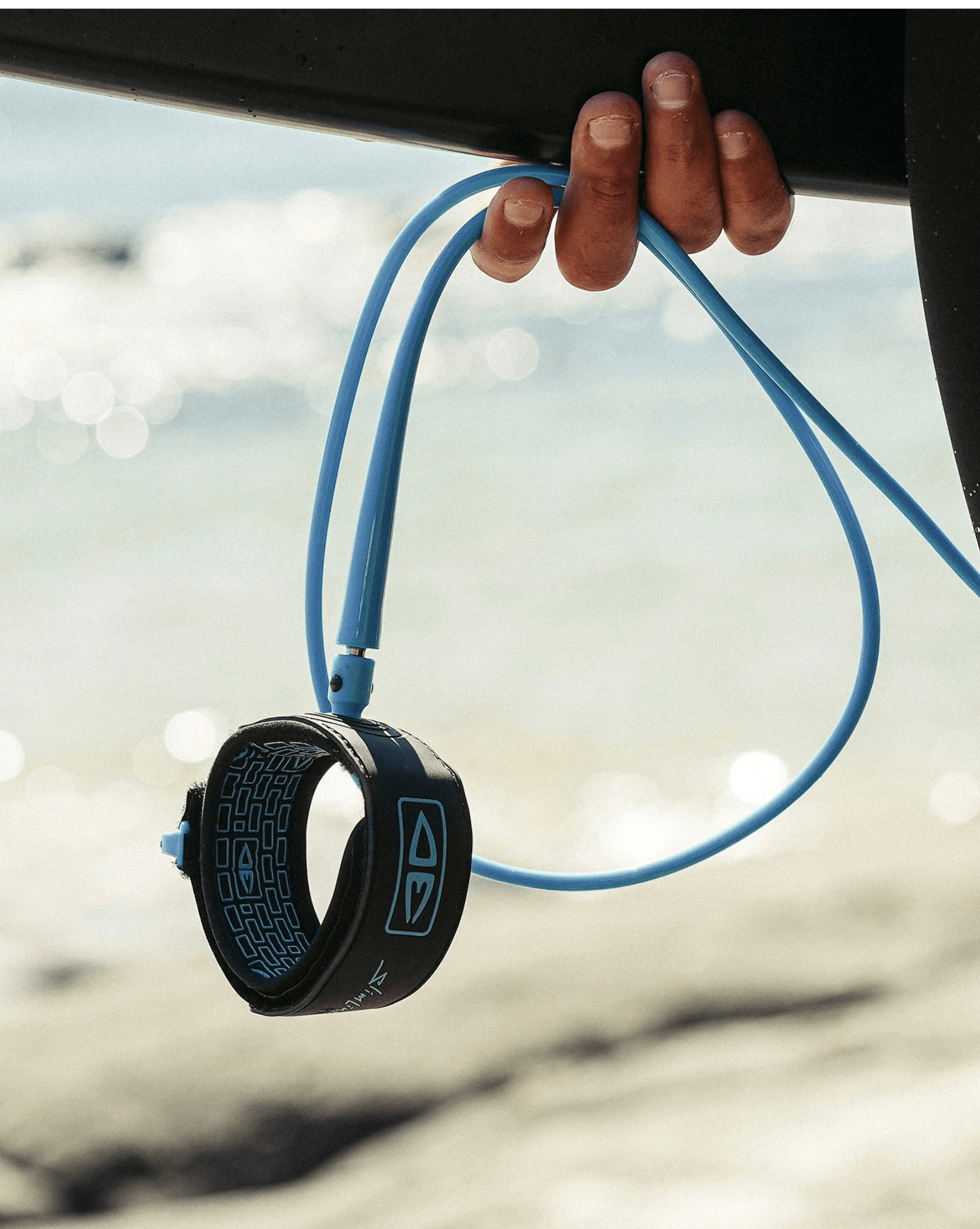 Ocean & Earth 5'0 Slimline Lightweight Comp One-XT Leash - Blue