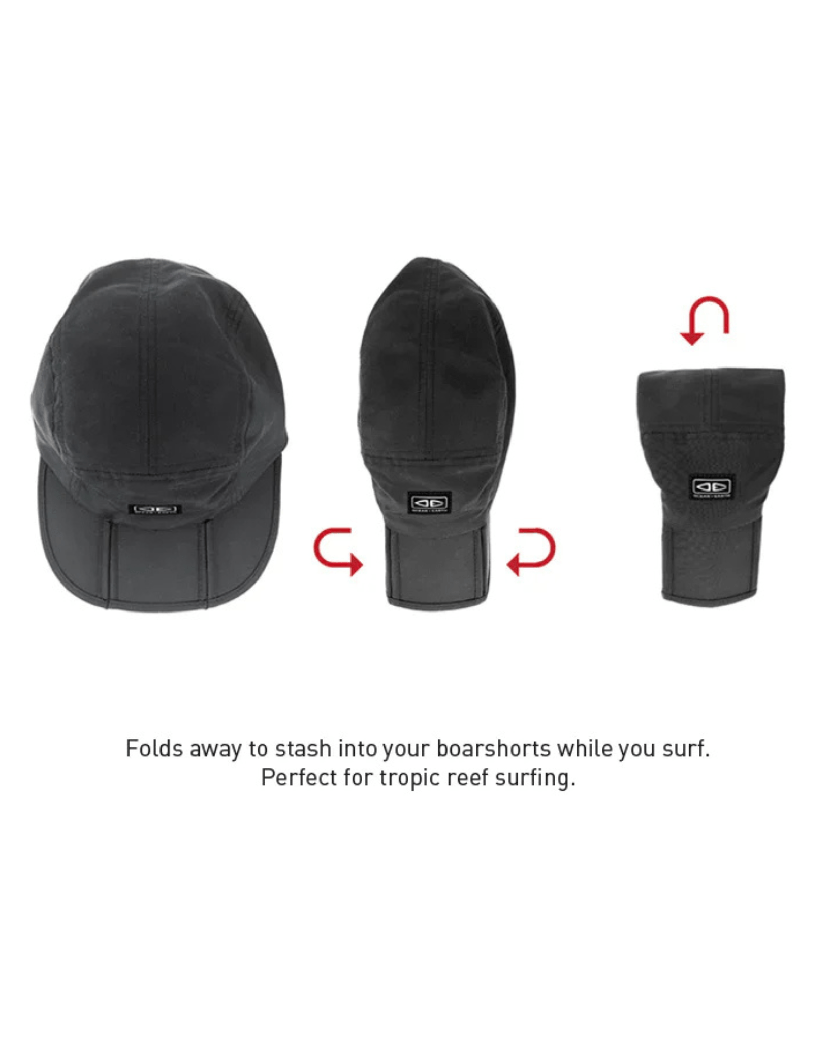 Ocean & Earth Tropic Stash Surf Cap - Black
