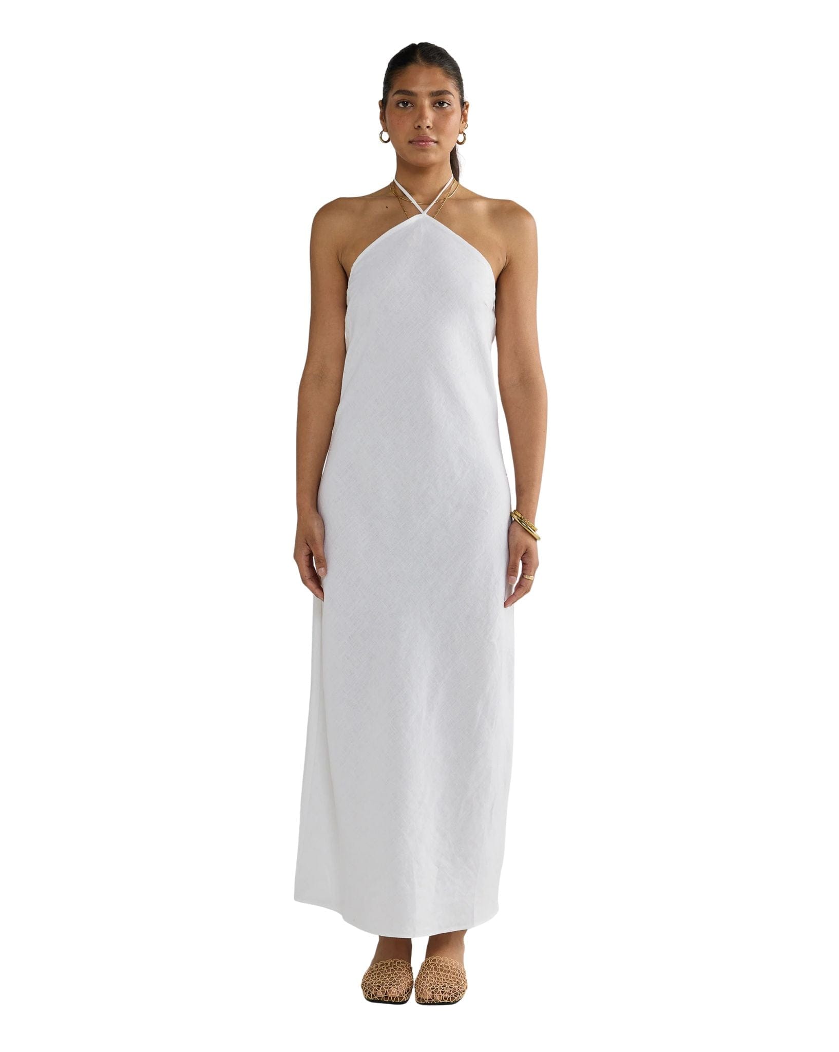 ORTC Zia Linen Bias Cut Dress