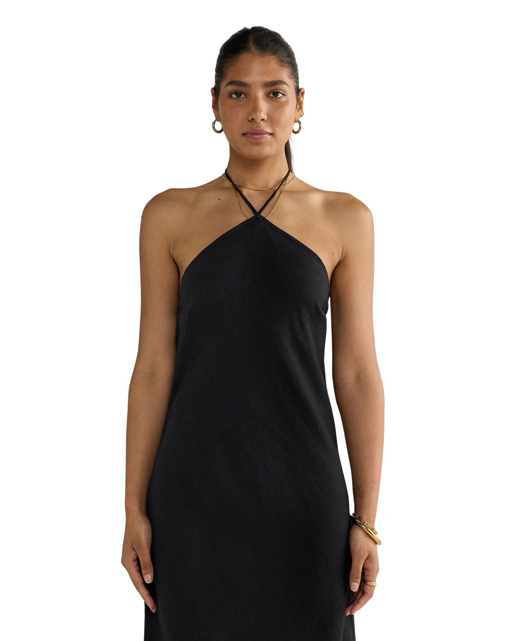 ORTC Zia Linen Bias Cut Dress