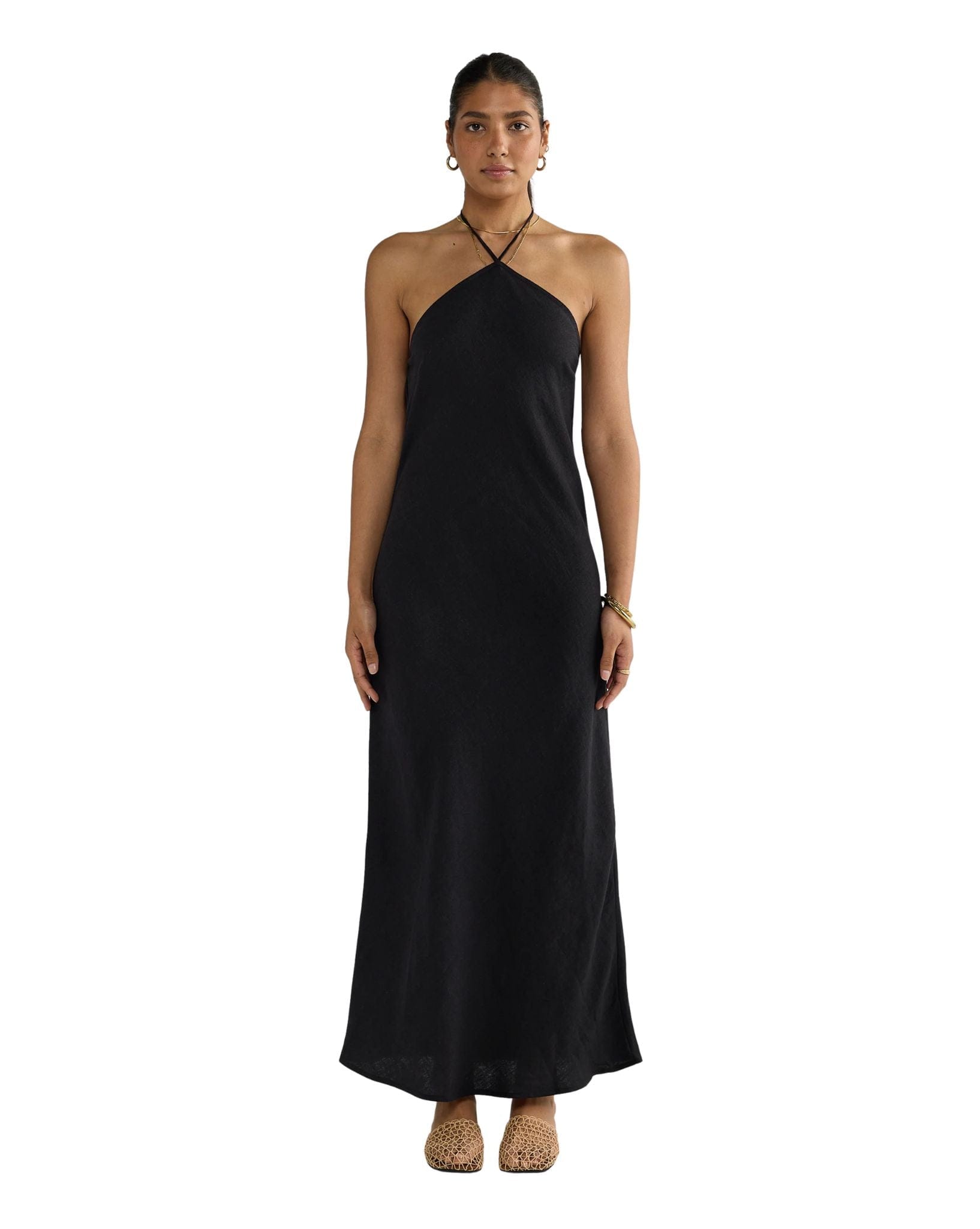 ORTC Zia Linen Bias Cut Dress