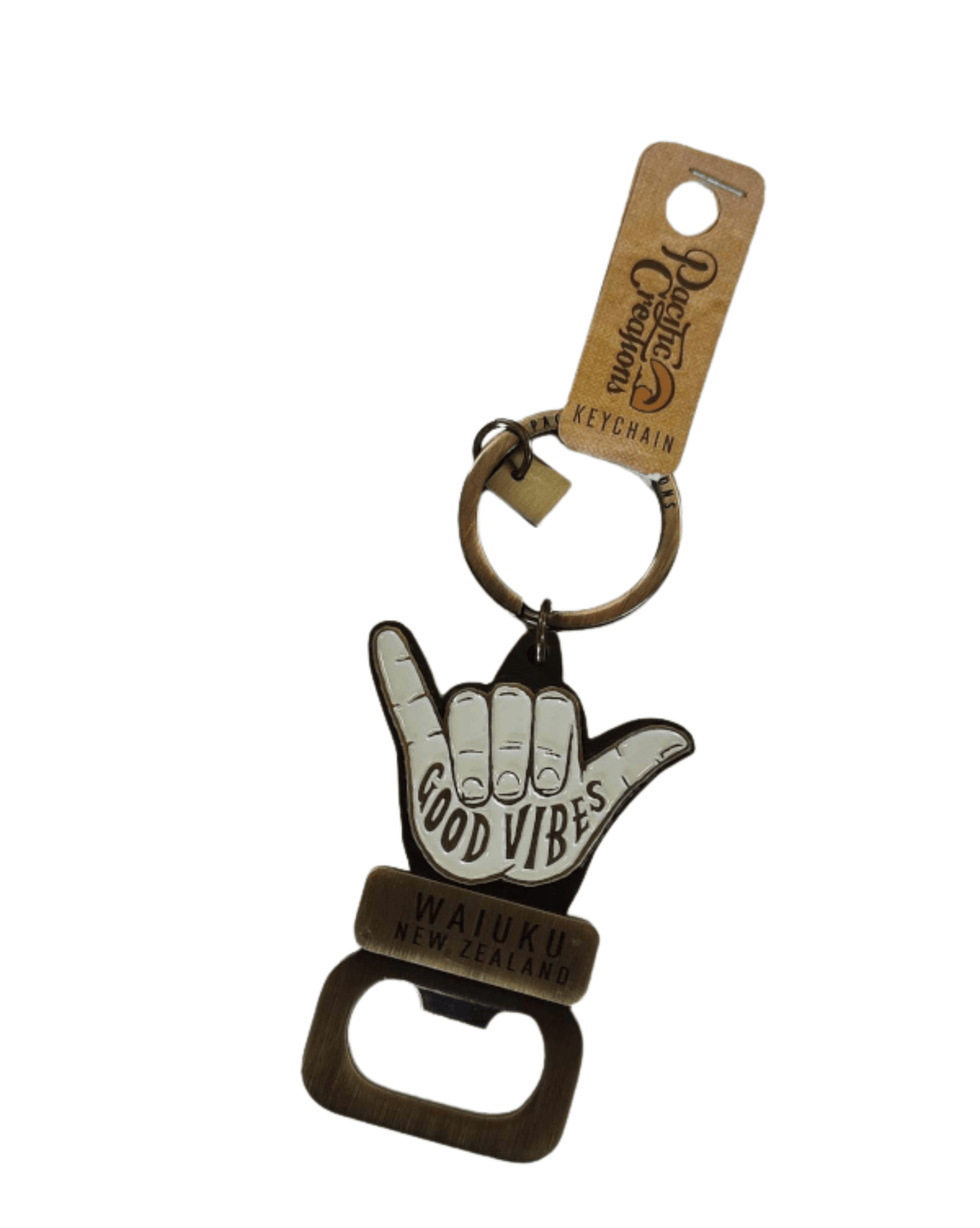 Pacific Creations Gerringong -  Good Vibes Shaka - Boys Keyring Sc