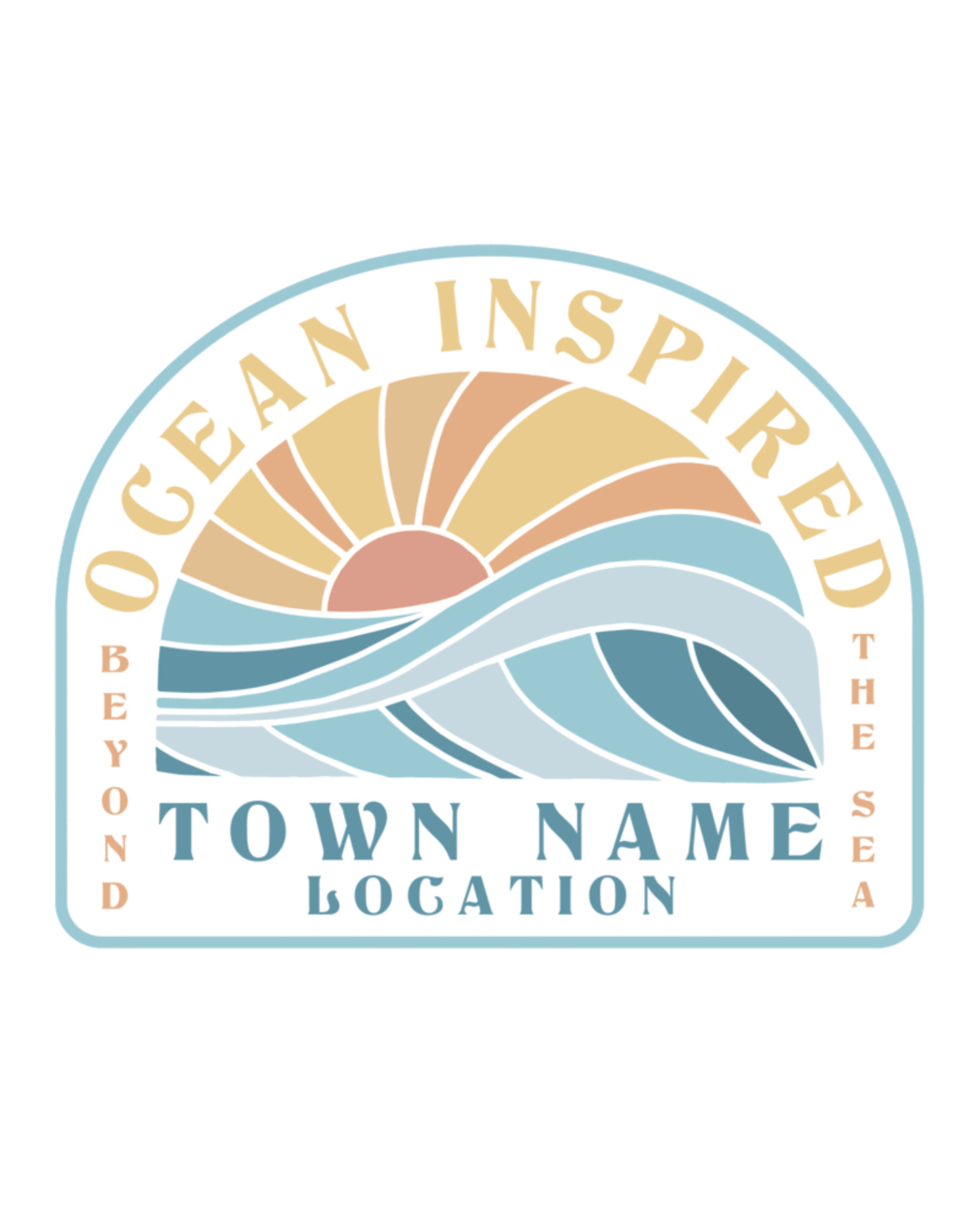 Pacific Creations Gerringong -  Horizon - Mens Sticker