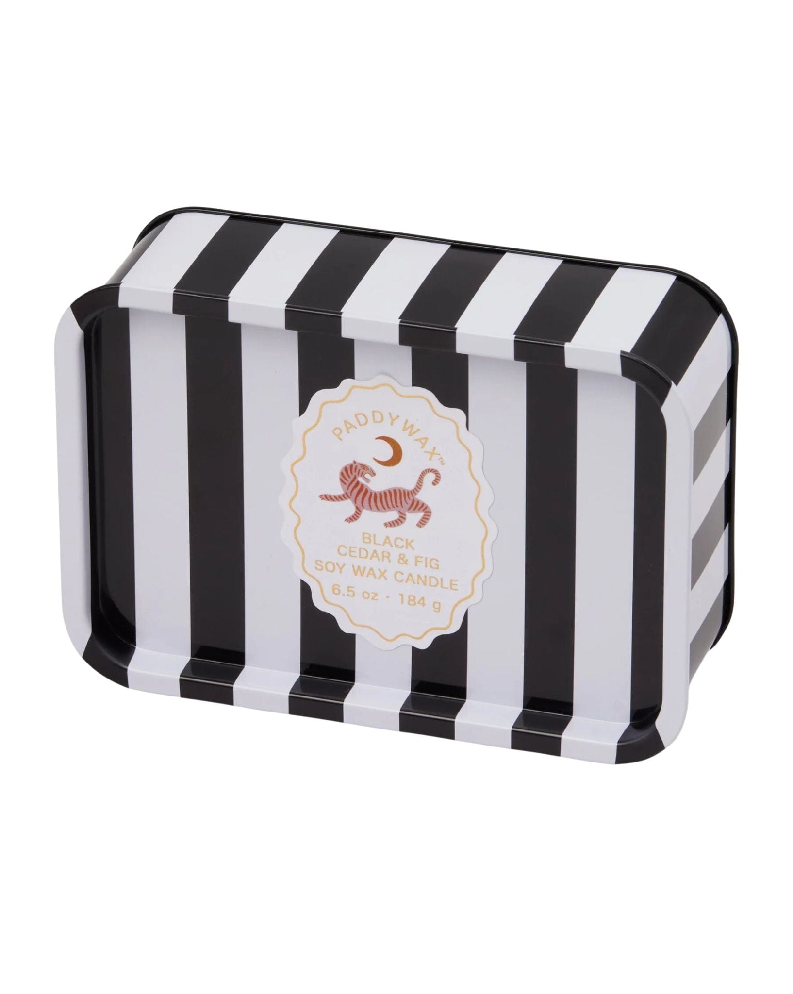 Paddywax Adopo 6 Oz Tin - Tiger - Black Cedar & Fig