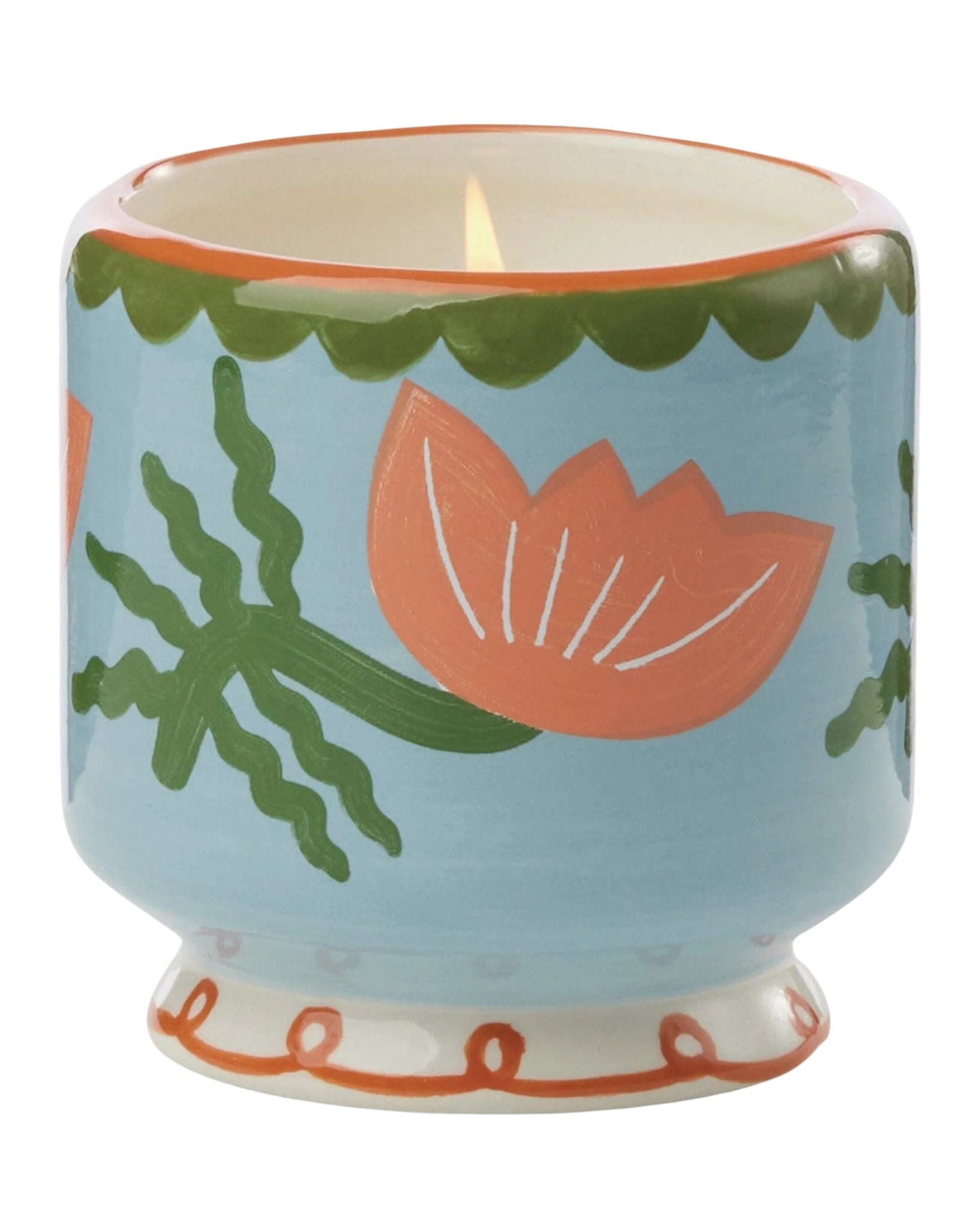 Paddywax Adopo 8 oz./226g Flower Ceramic Candle - Cactus Flower  Boxed