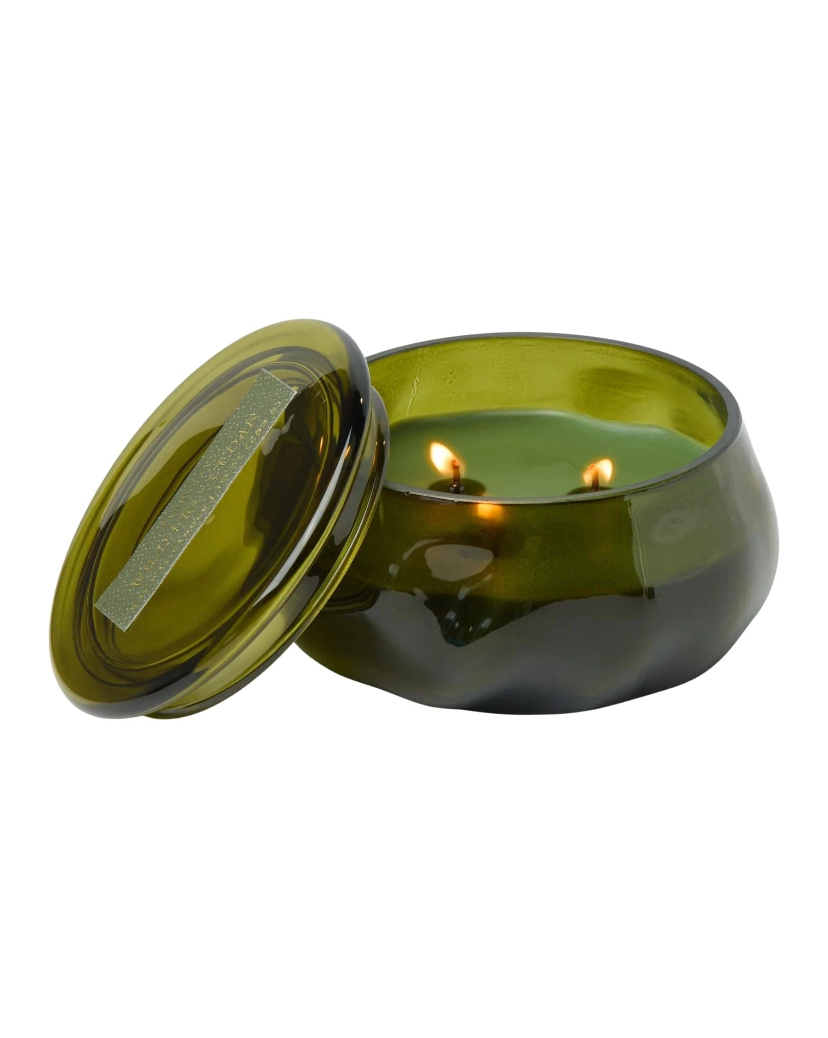 Paddywax Basalt Green 10oz Glass Candle - Wild Fig & Cedar