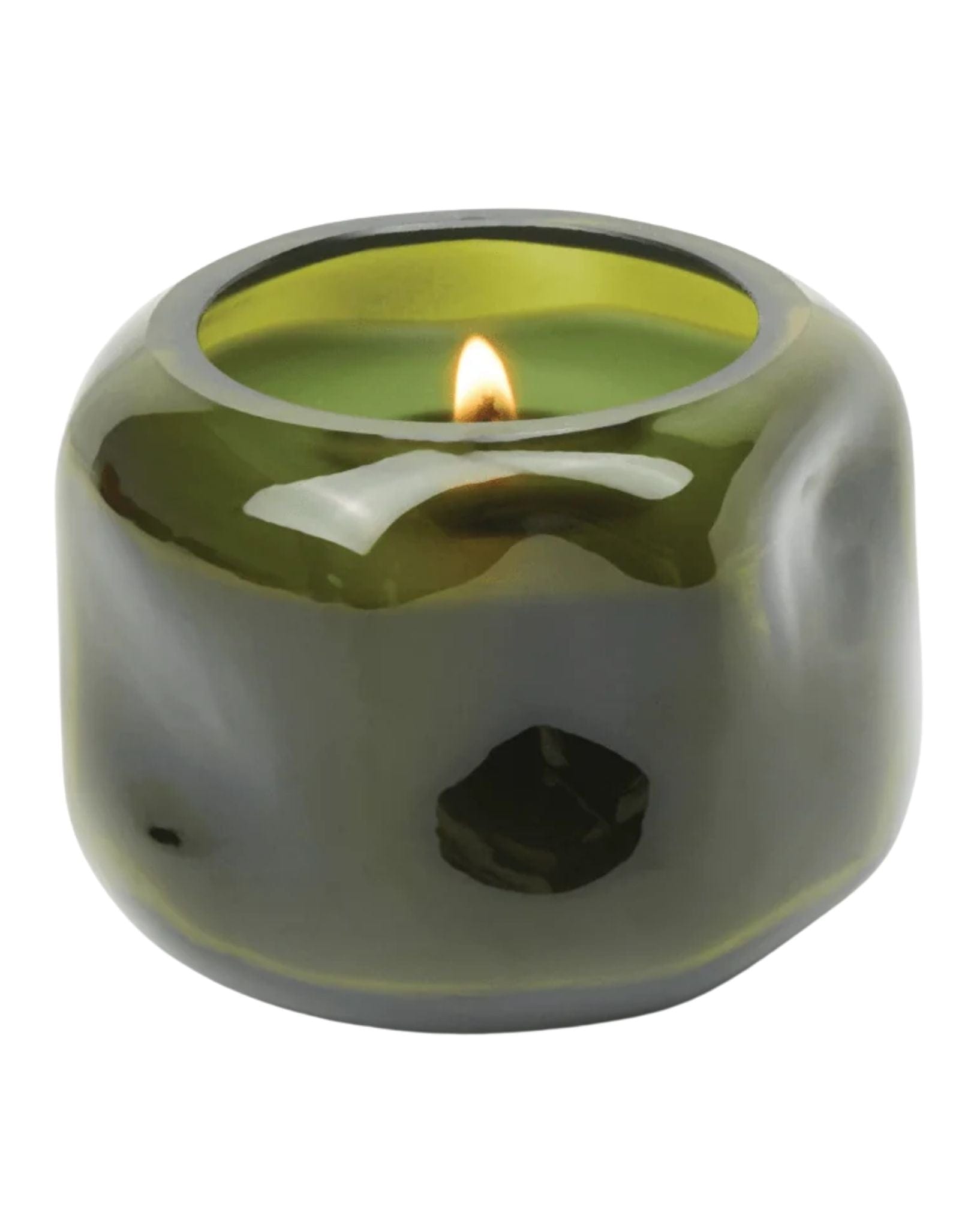 Paddywax Basalt Green 5oz Glass Candle - Wild Fig & Cedar