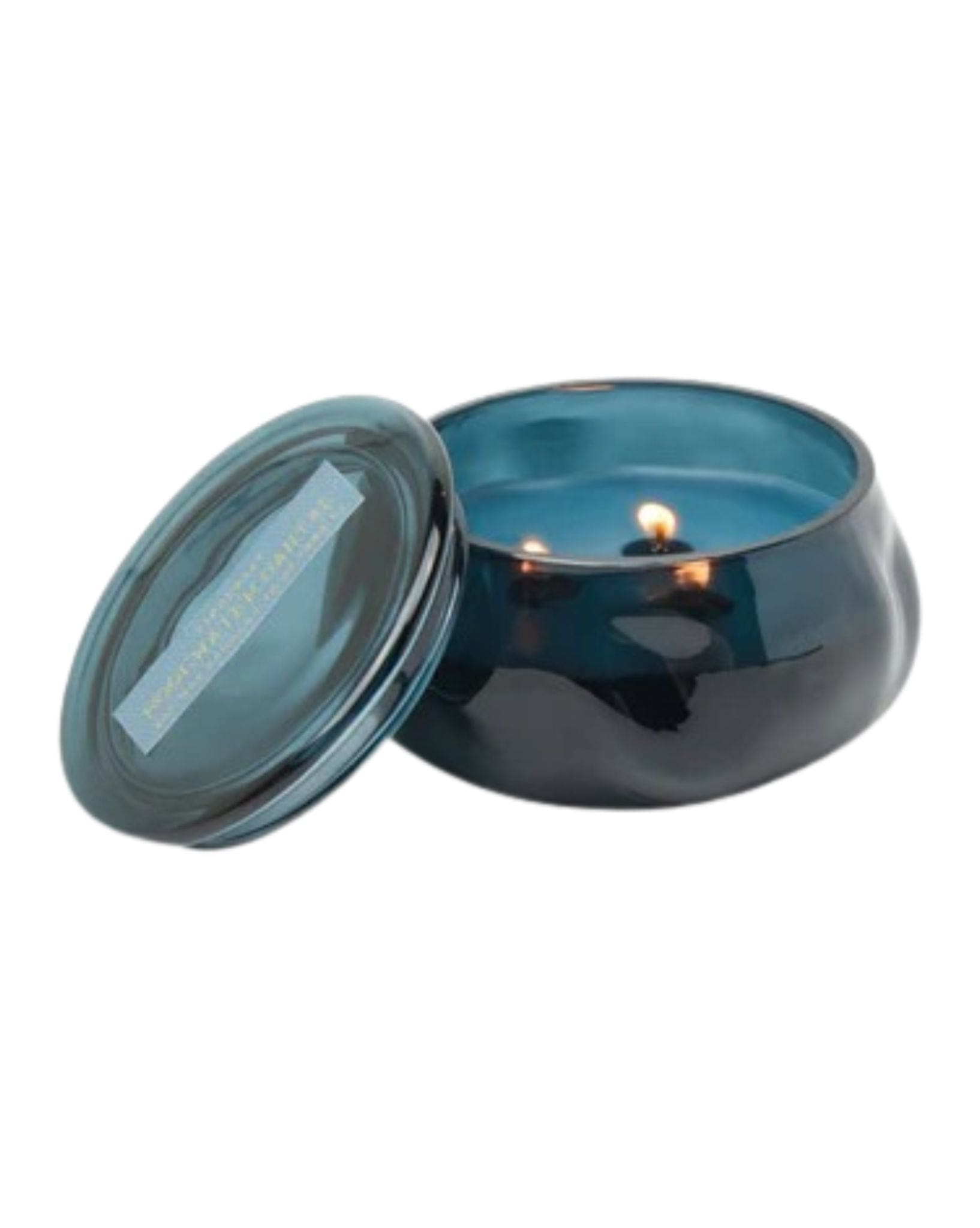 Paddywax Basalt Navy 10oz Glass Candle - Rosewater Santal