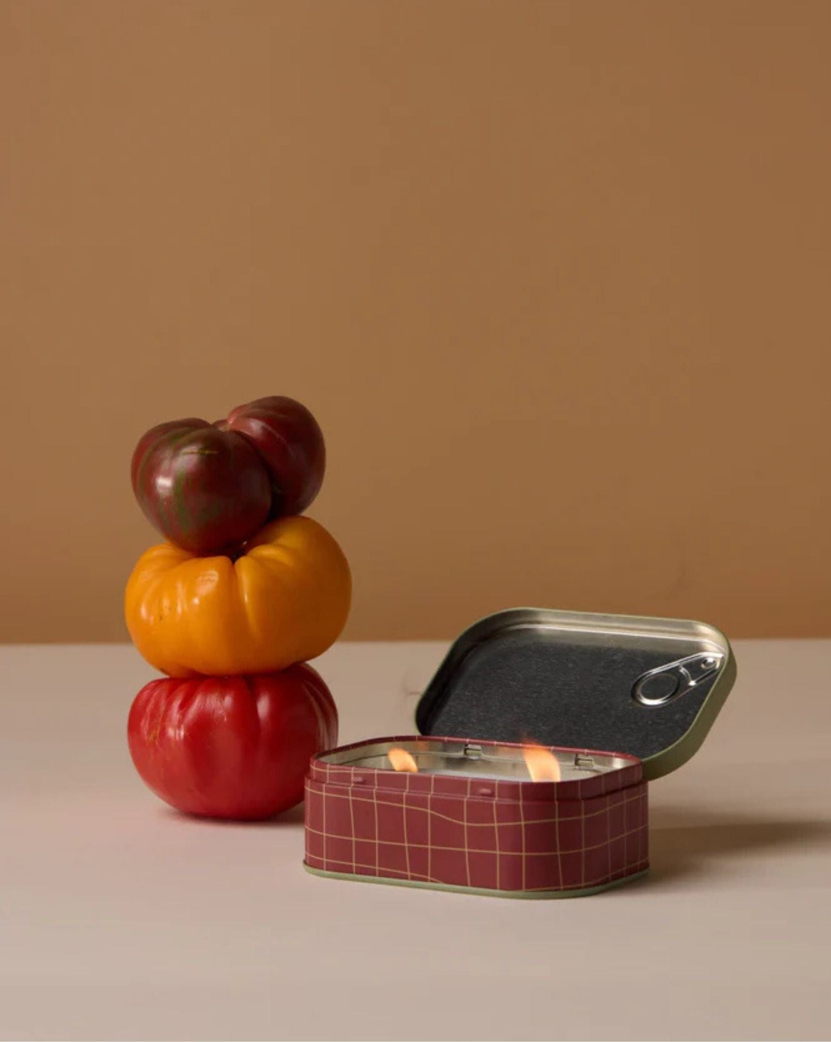 Paddywax Bistro 4.5oz Tomato Printed Tin Candle-Heirloom Tomato
