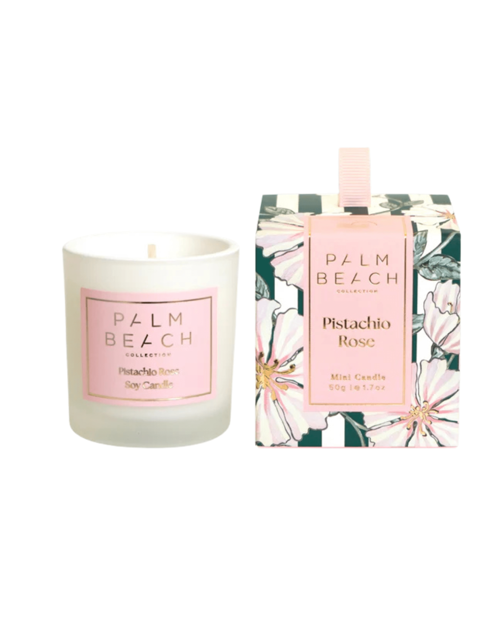 Palm Beach Collection Palm Beach Collection Extra Mini Candle 50g - Pistachio Rose