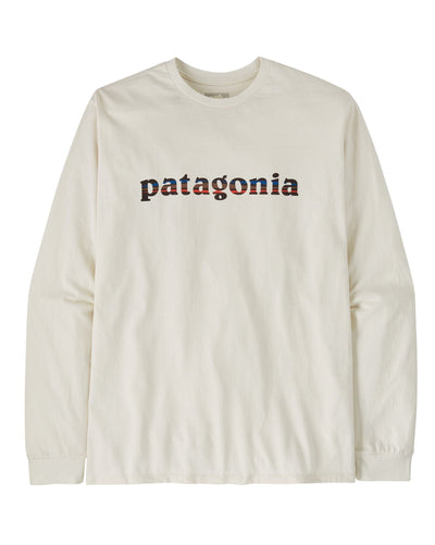Patagonia Men's Long-Sleeved '73 Text Logo Responsibili-Tee