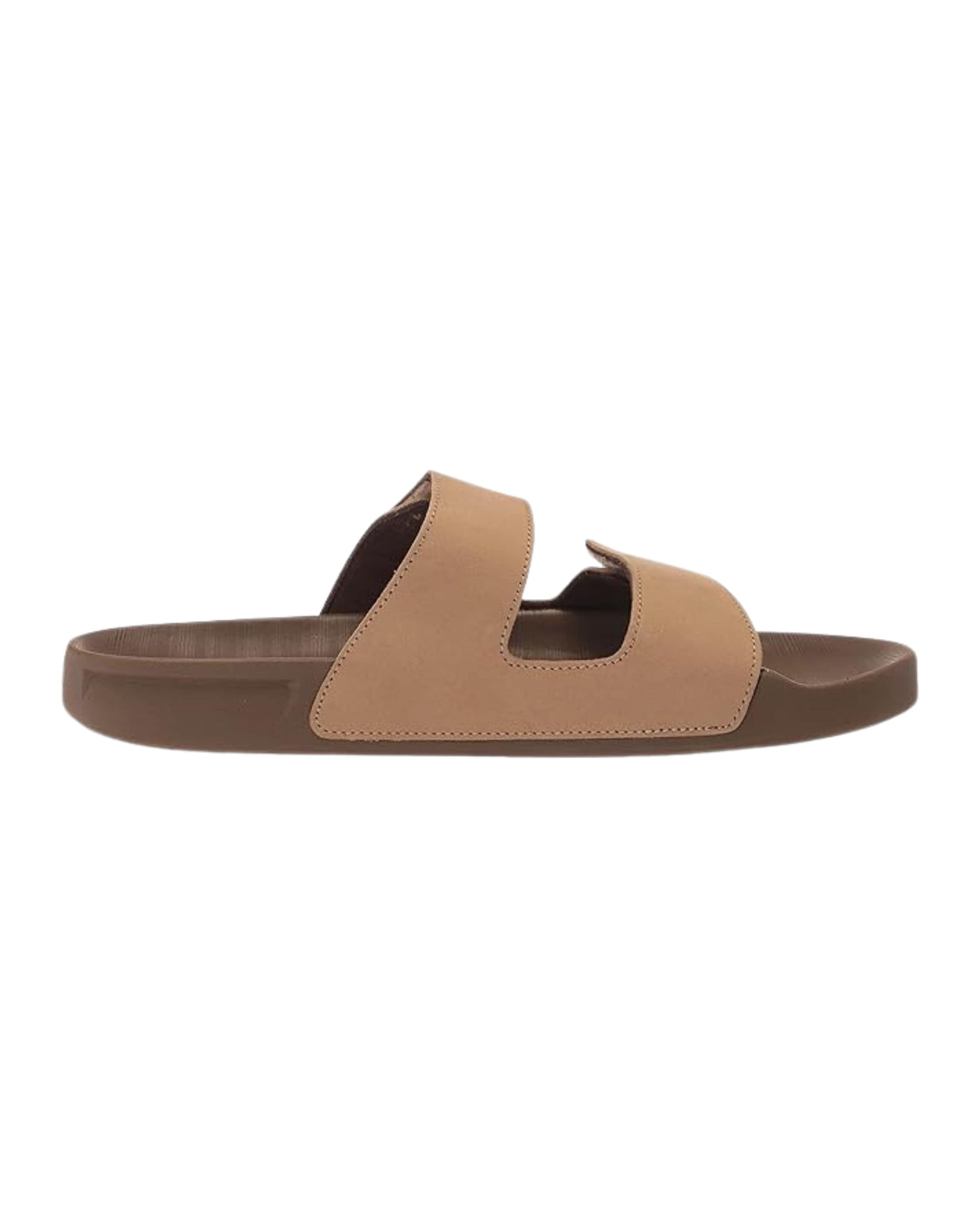 Quiksilver Men's Rivi Leather Double Adjust Slide Sandal