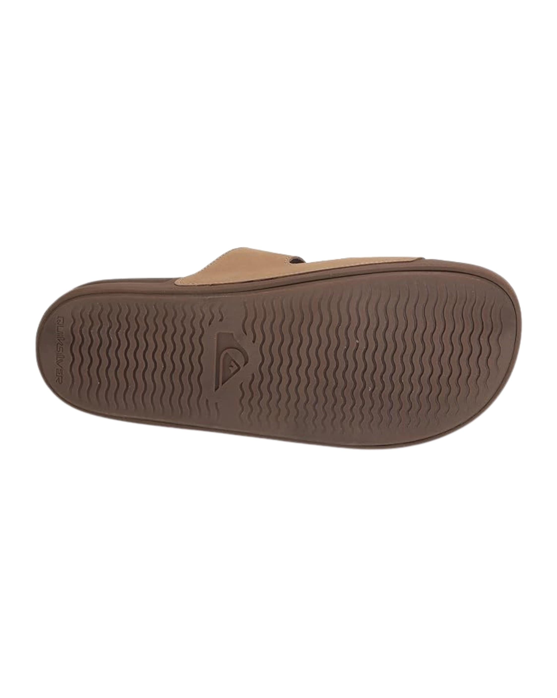 Quiksilver Men's Rivi Leather Double Adjust Slide Sandal