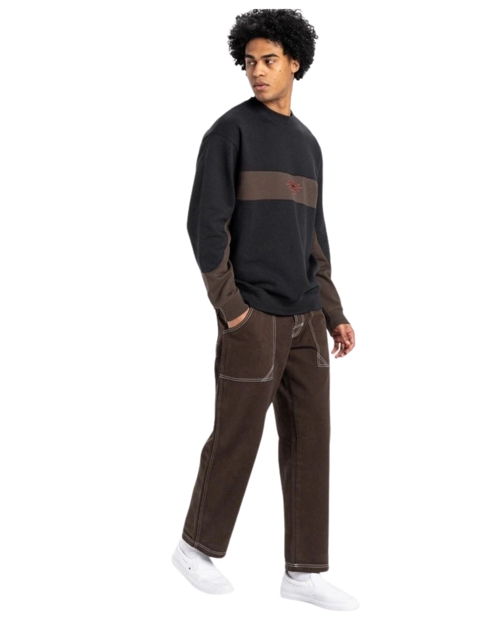 Quiksilver Mens Mercury Devil Crew - Black