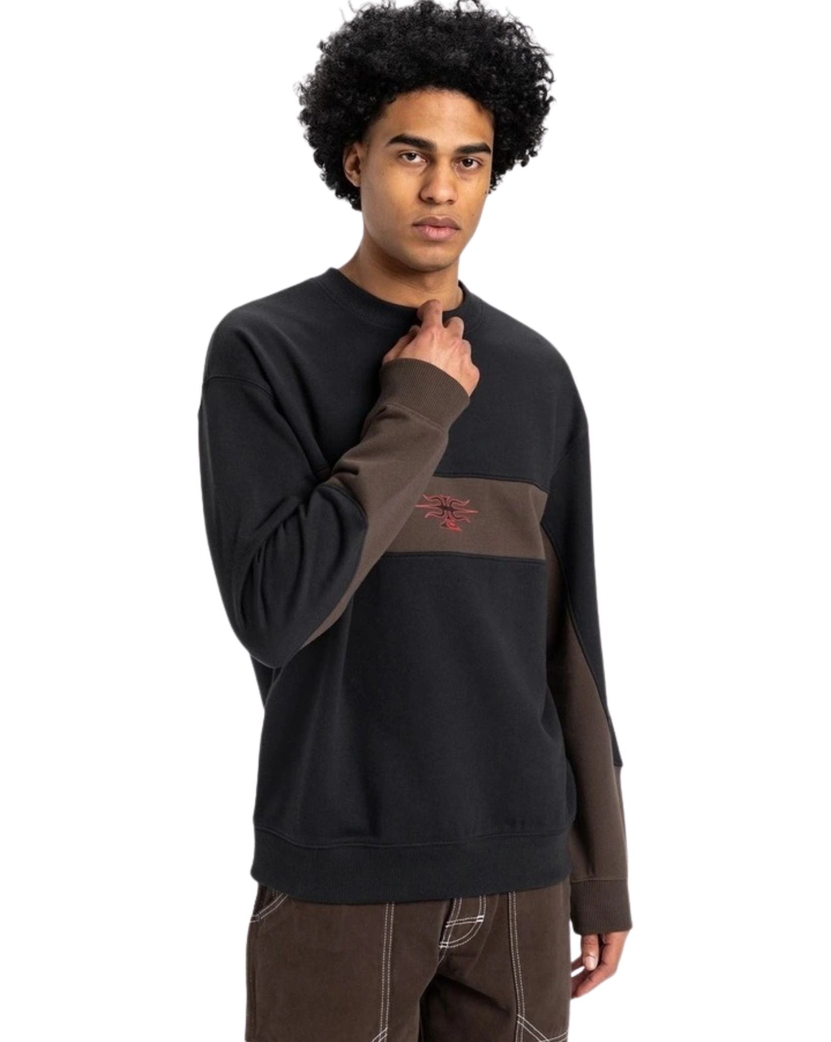 Quiksilver Mens Mercury Devil Crew - Black