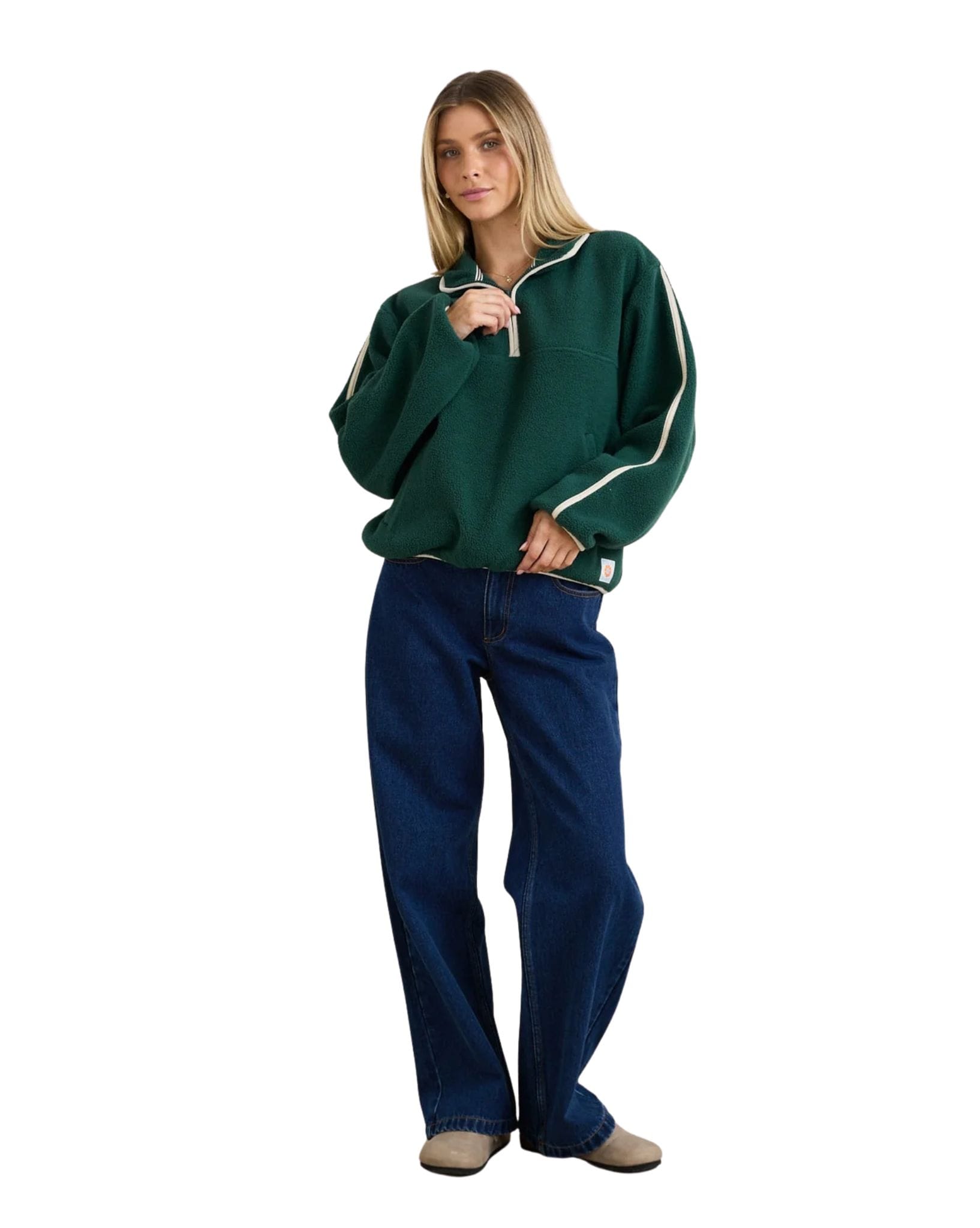 Rhythm Camp Half Zip Sherpa Pullover