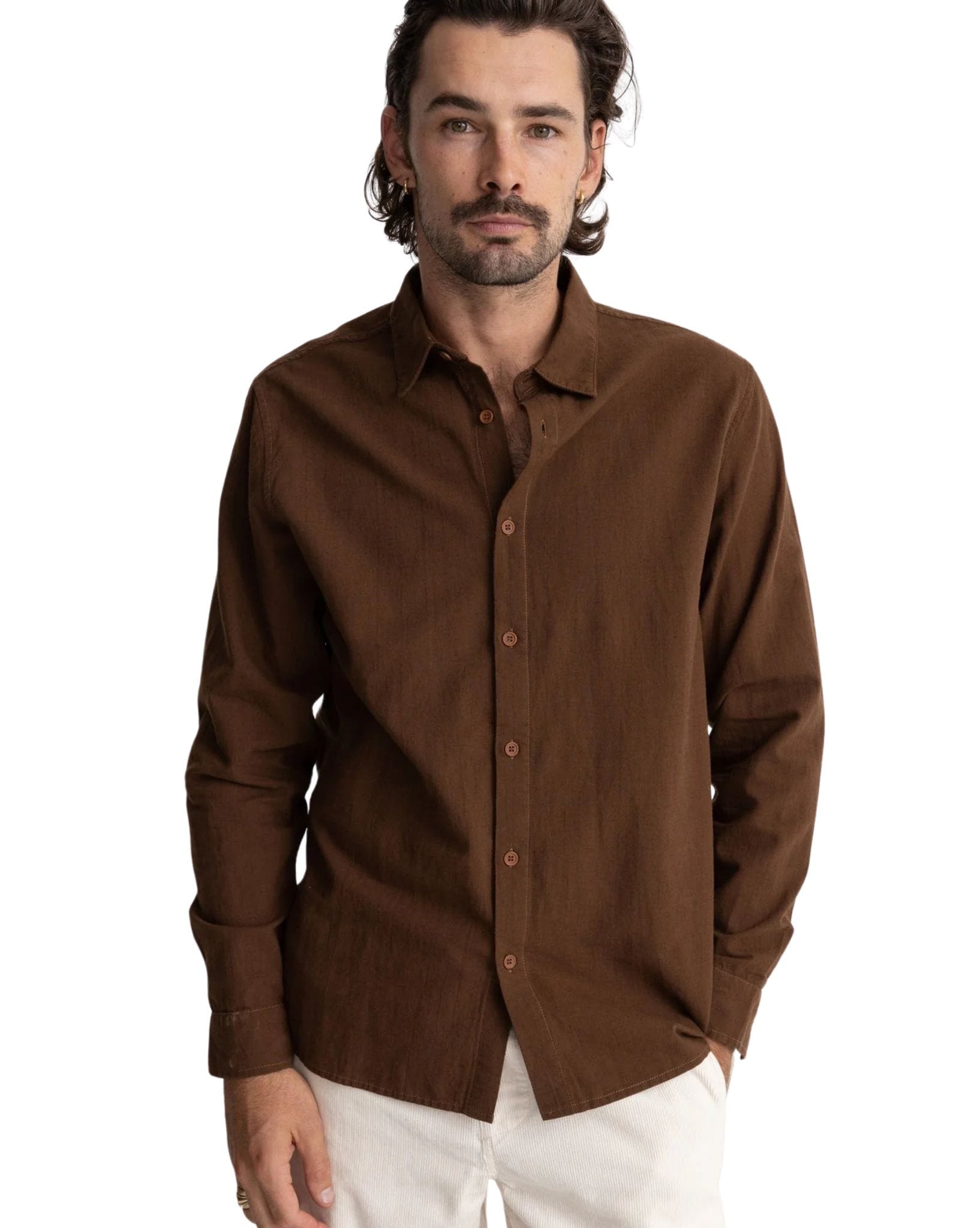 Rhythm Classic Linen Ls Shirt