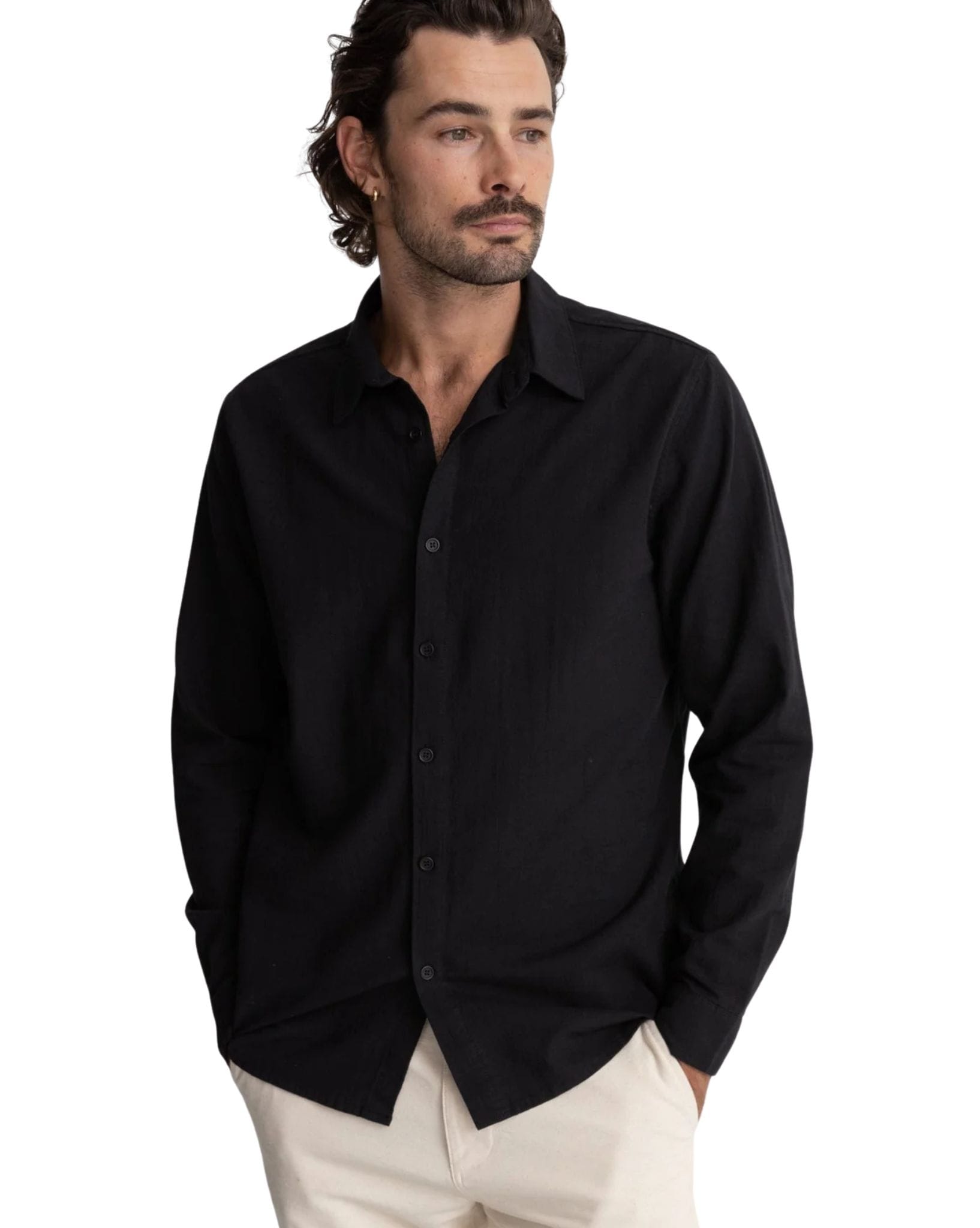 Rhythm Classic Linen Ls Shirt