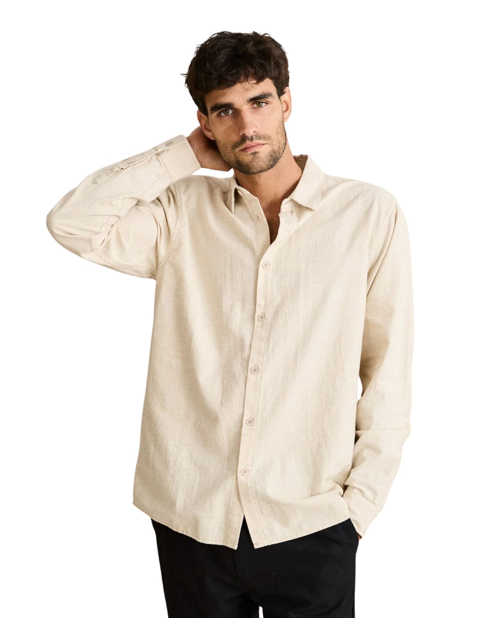 Rhythm Classic Linen Ls Shirt