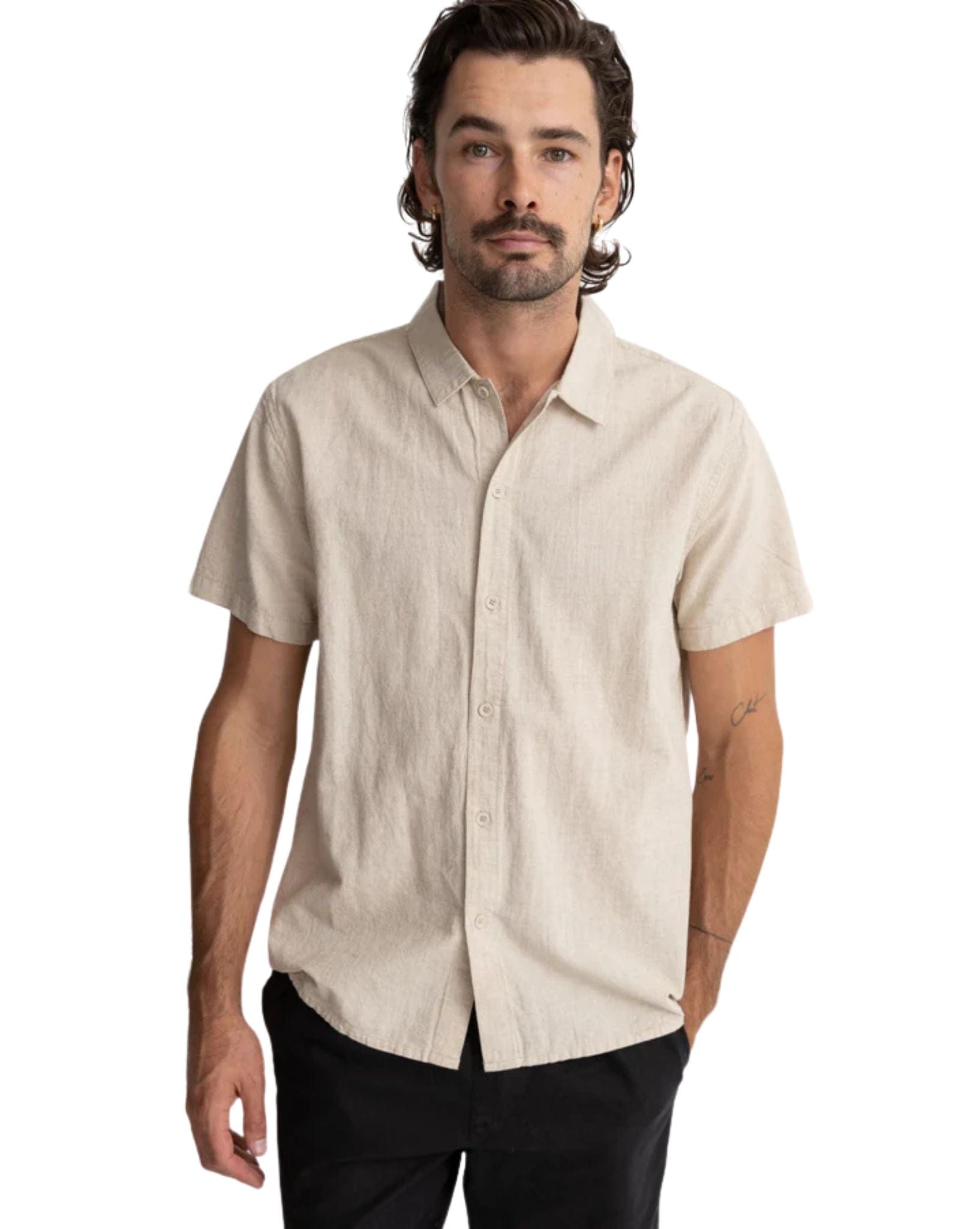 Rhythm Classic Linen Ss Shirt