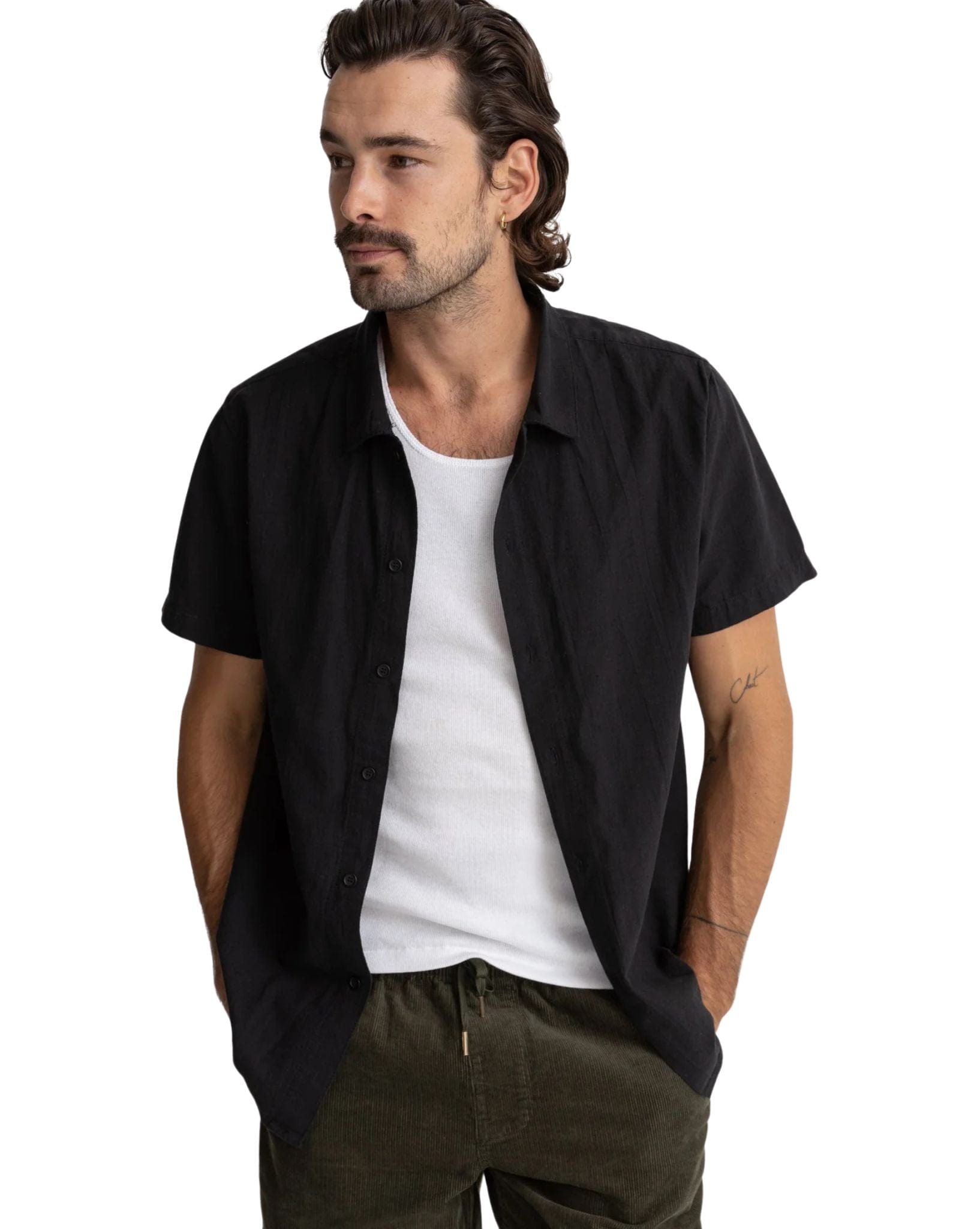 Rhythm Classic Linen Ss Shirt