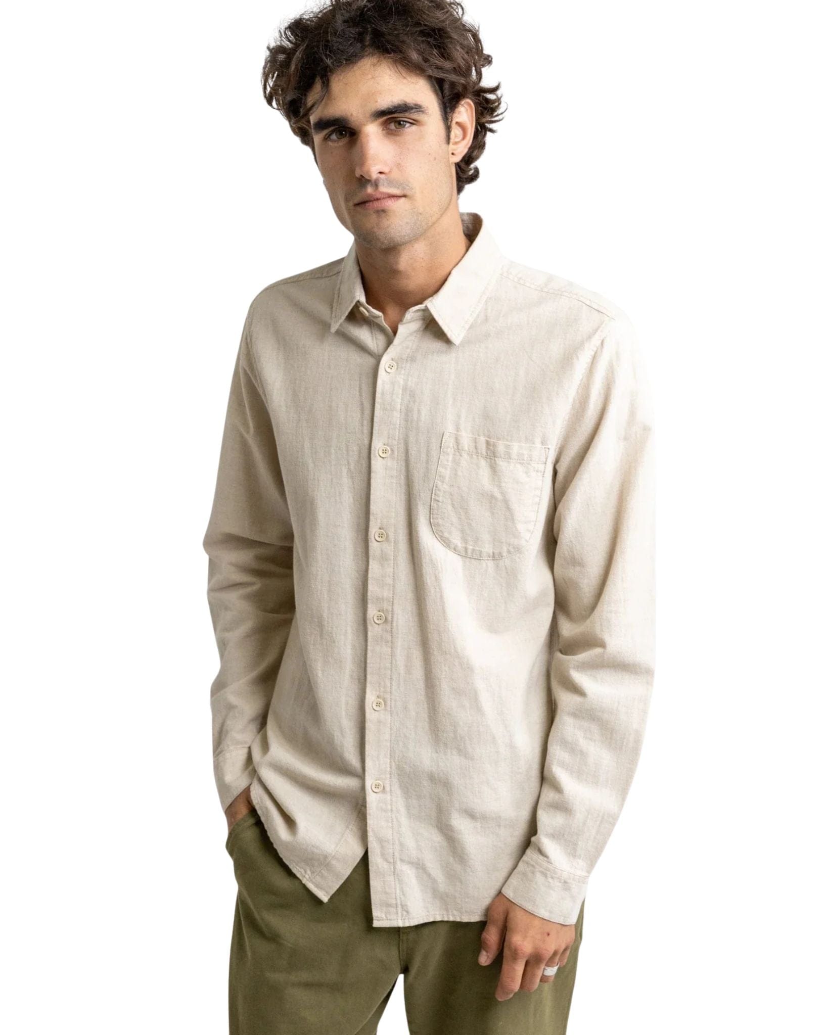 Rhythm Classic Linen Ss Shirt