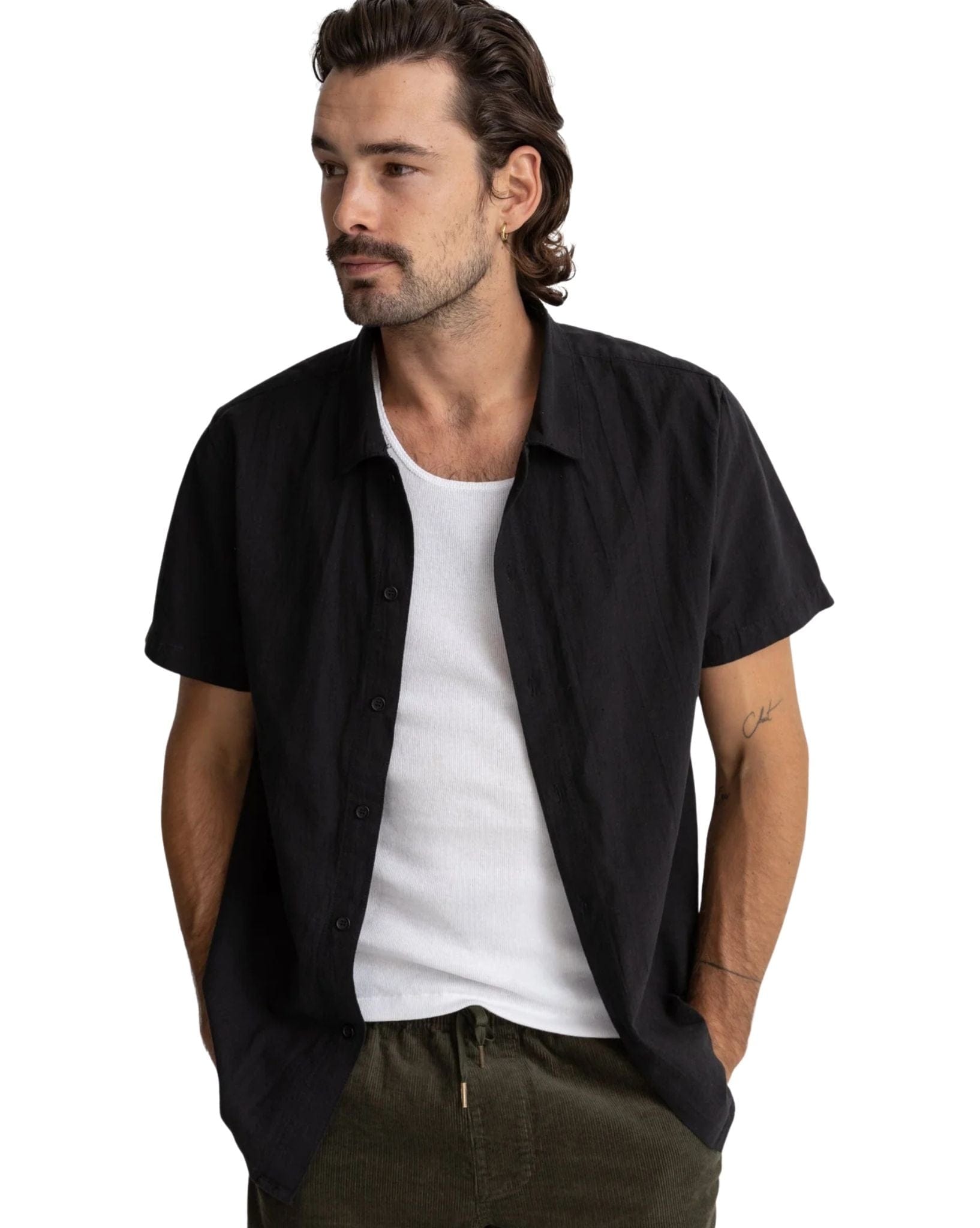 Rhythm Classic Linen Ss Shirt
