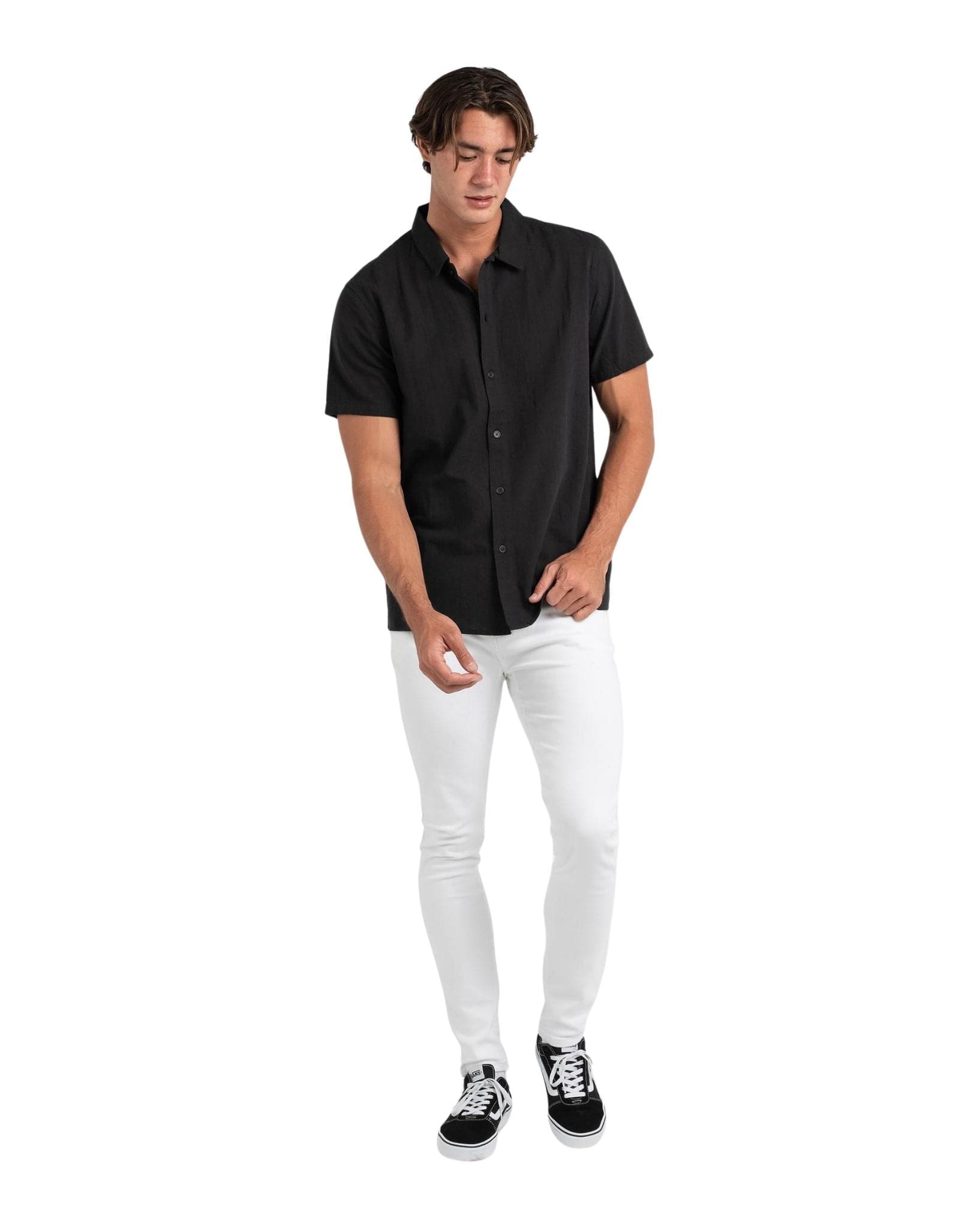 Rhythm Classic Linen Ss Shirt