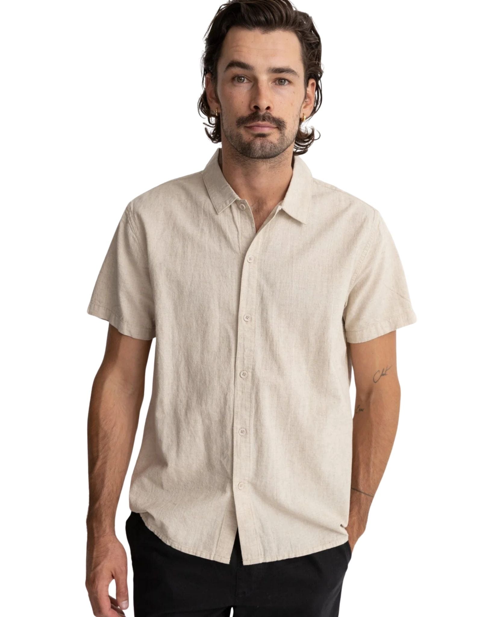 Rhythm Classic Linen Ss Shirt
