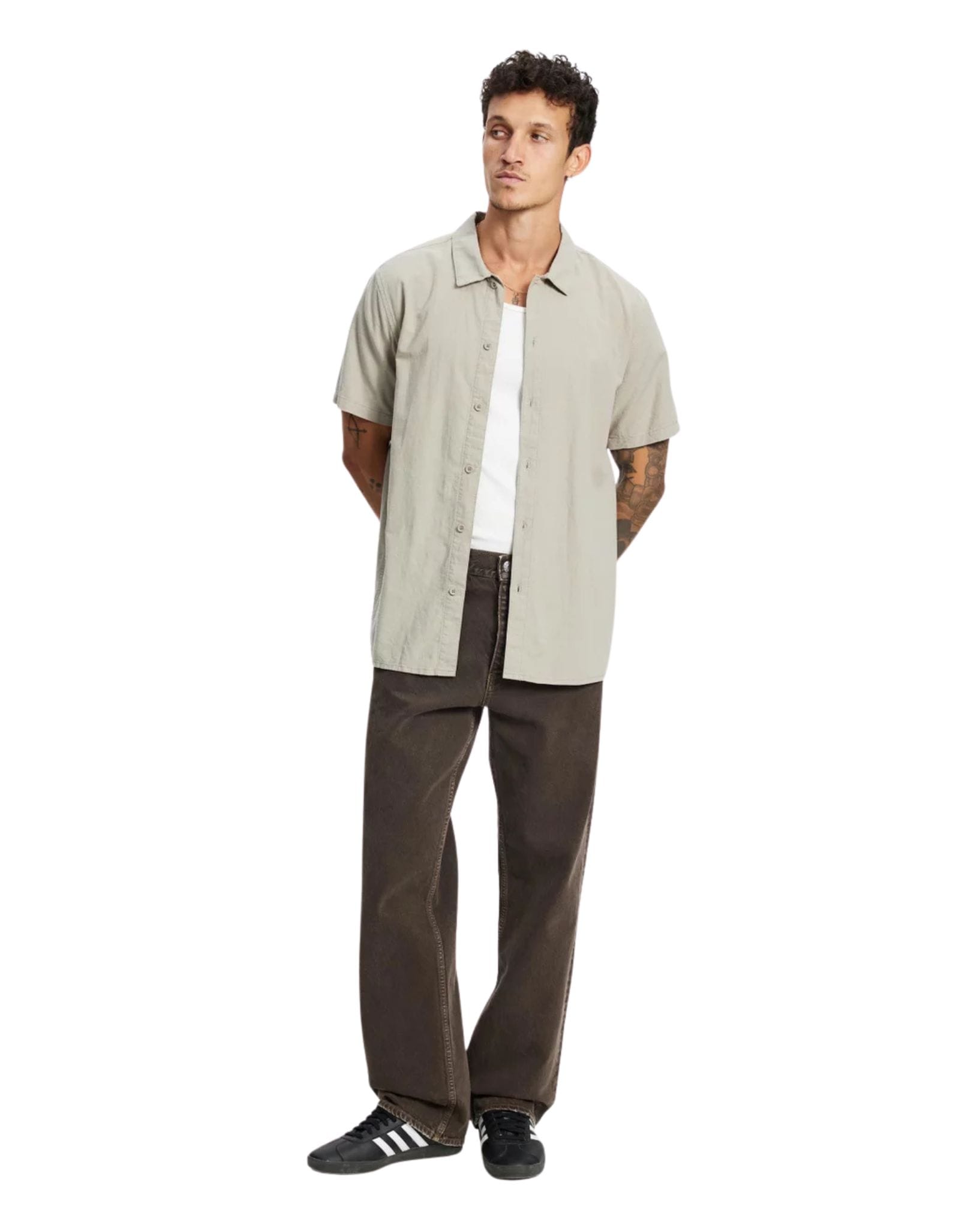 Rhythm Classic Linen Ss Shirt