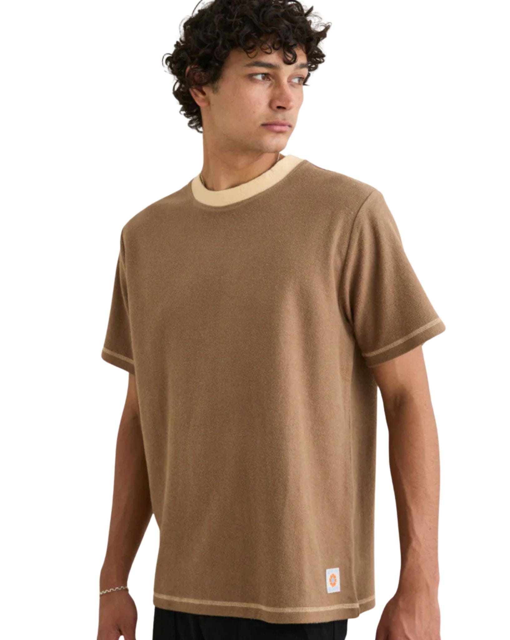 Rhythm Contrast Vintage Terry Ss T-Shirt