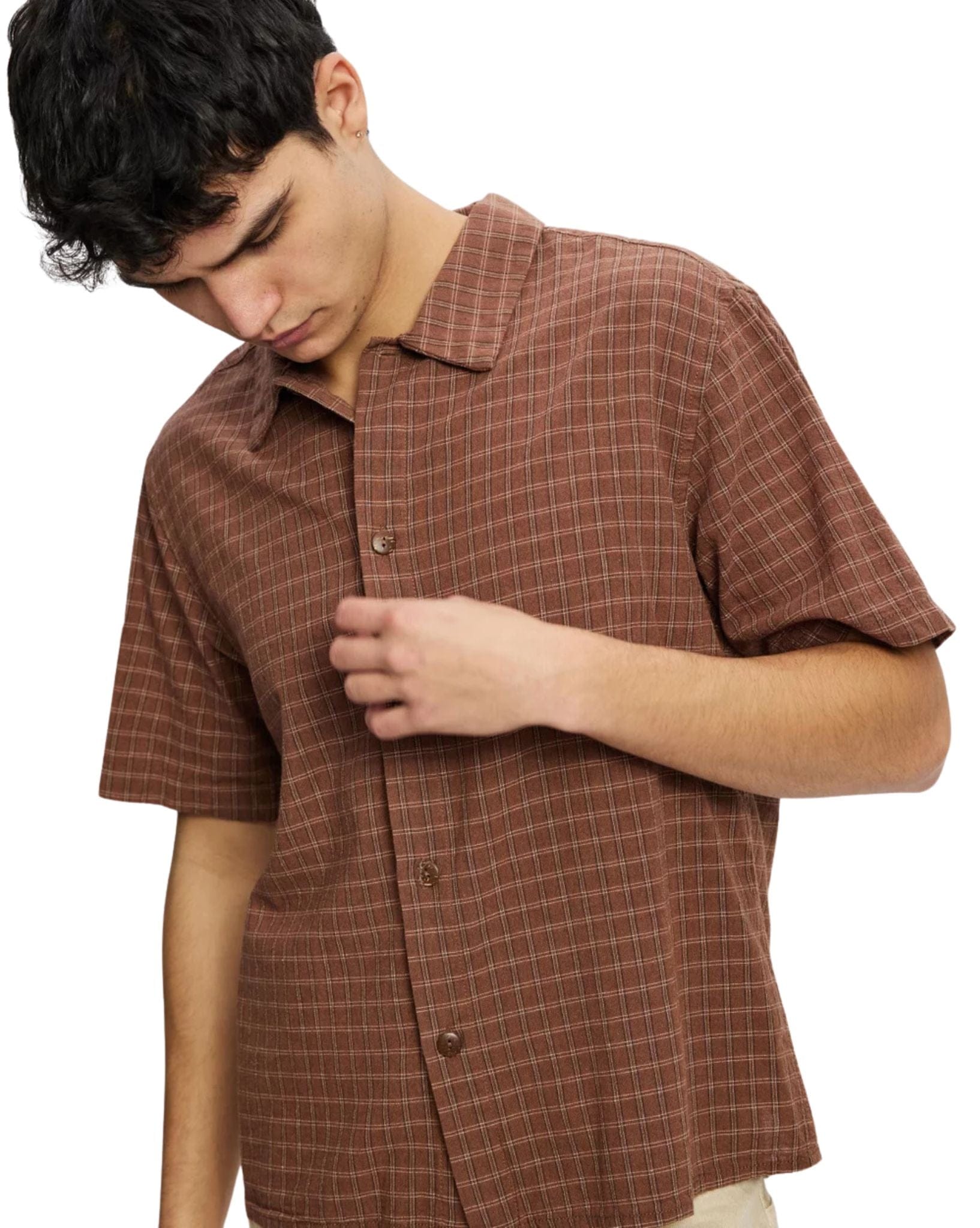 Rhythm Cross Check Crop Ss Shirt