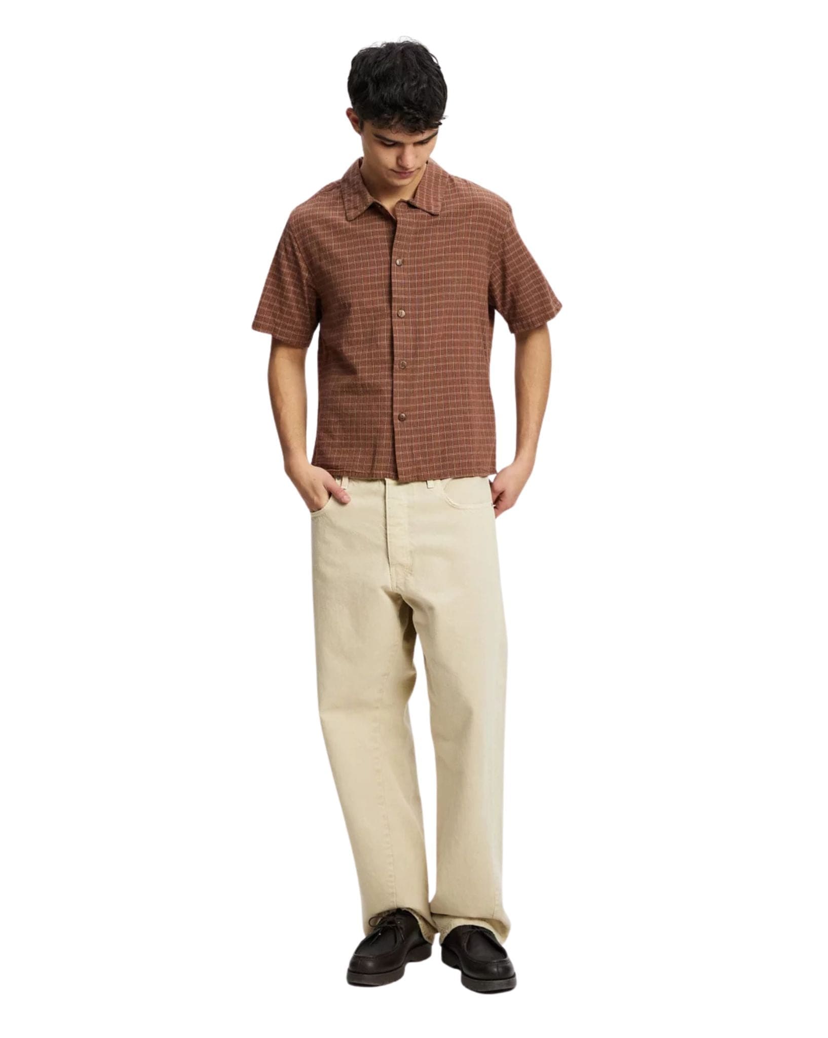 Rhythm Cross Check Crop Ss Shirt