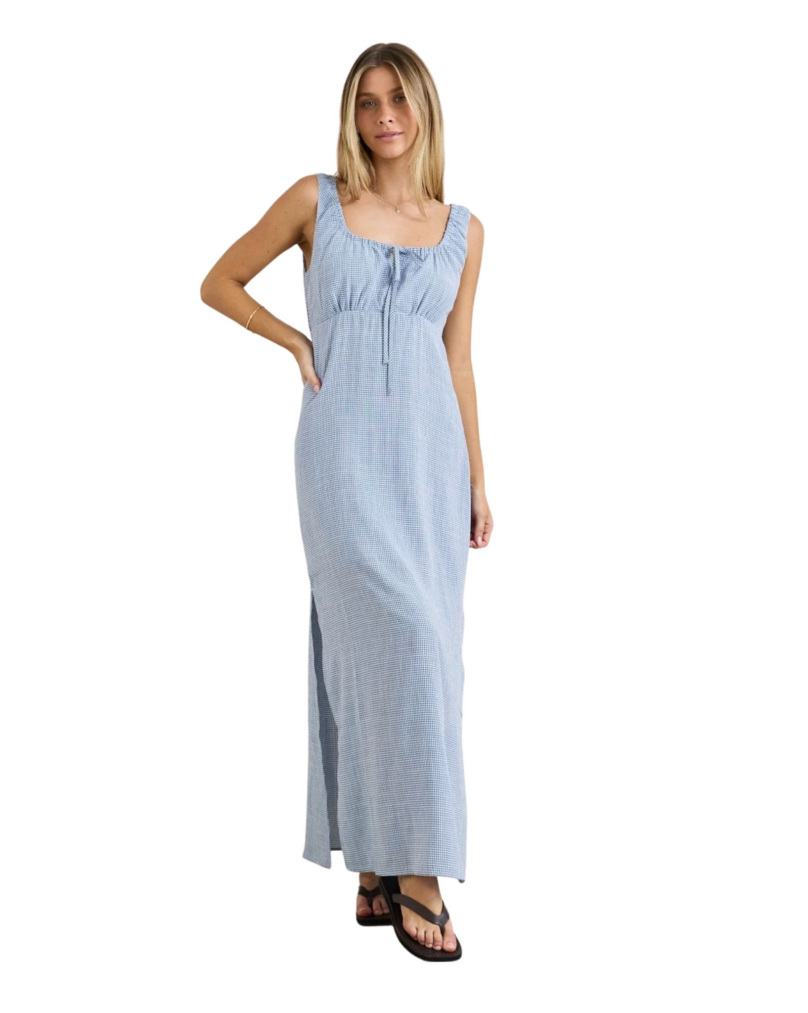 Rhythm Del Rio Gathered Maxi Dress
