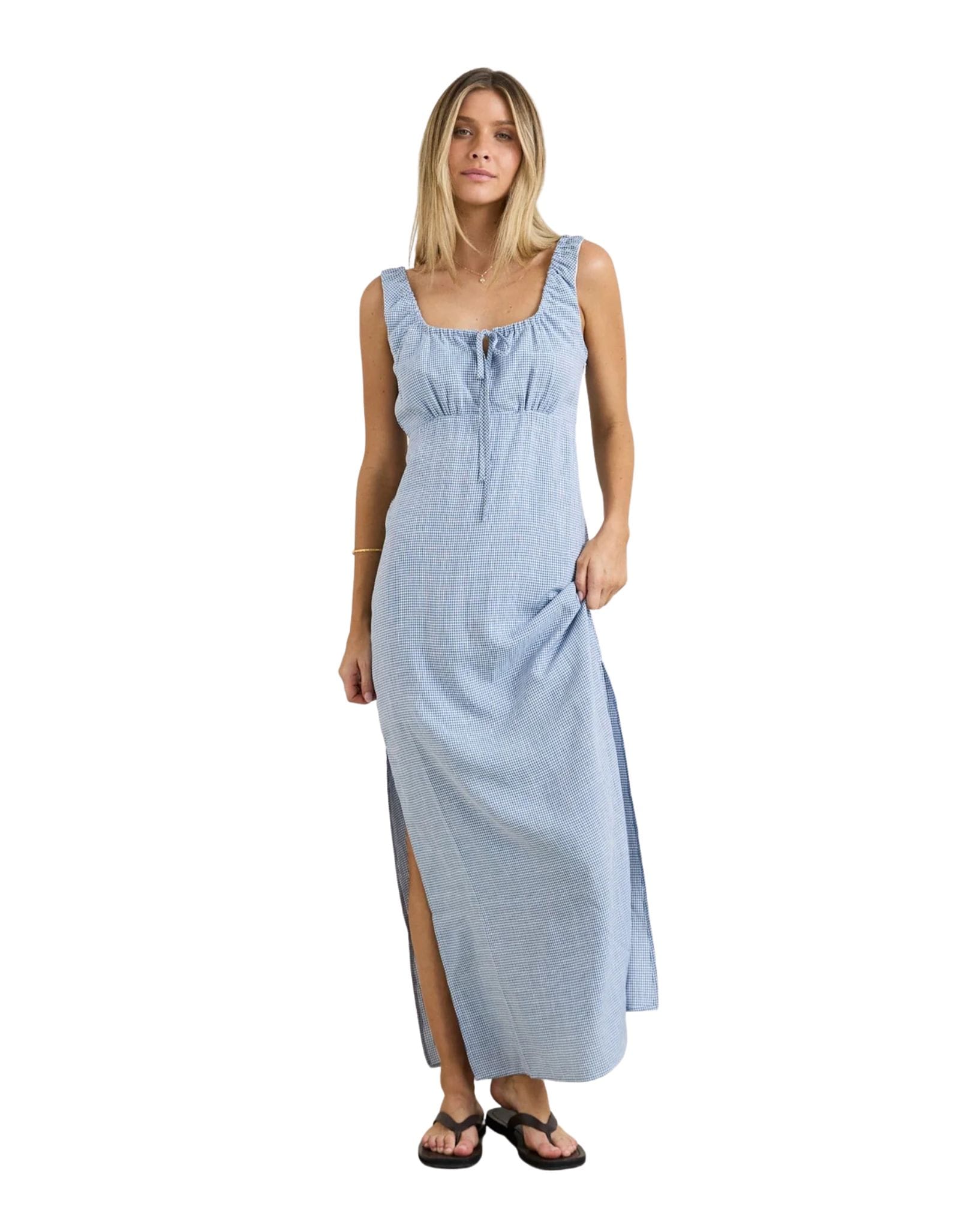 Rhythm Del Rio Gathered Maxi Dress