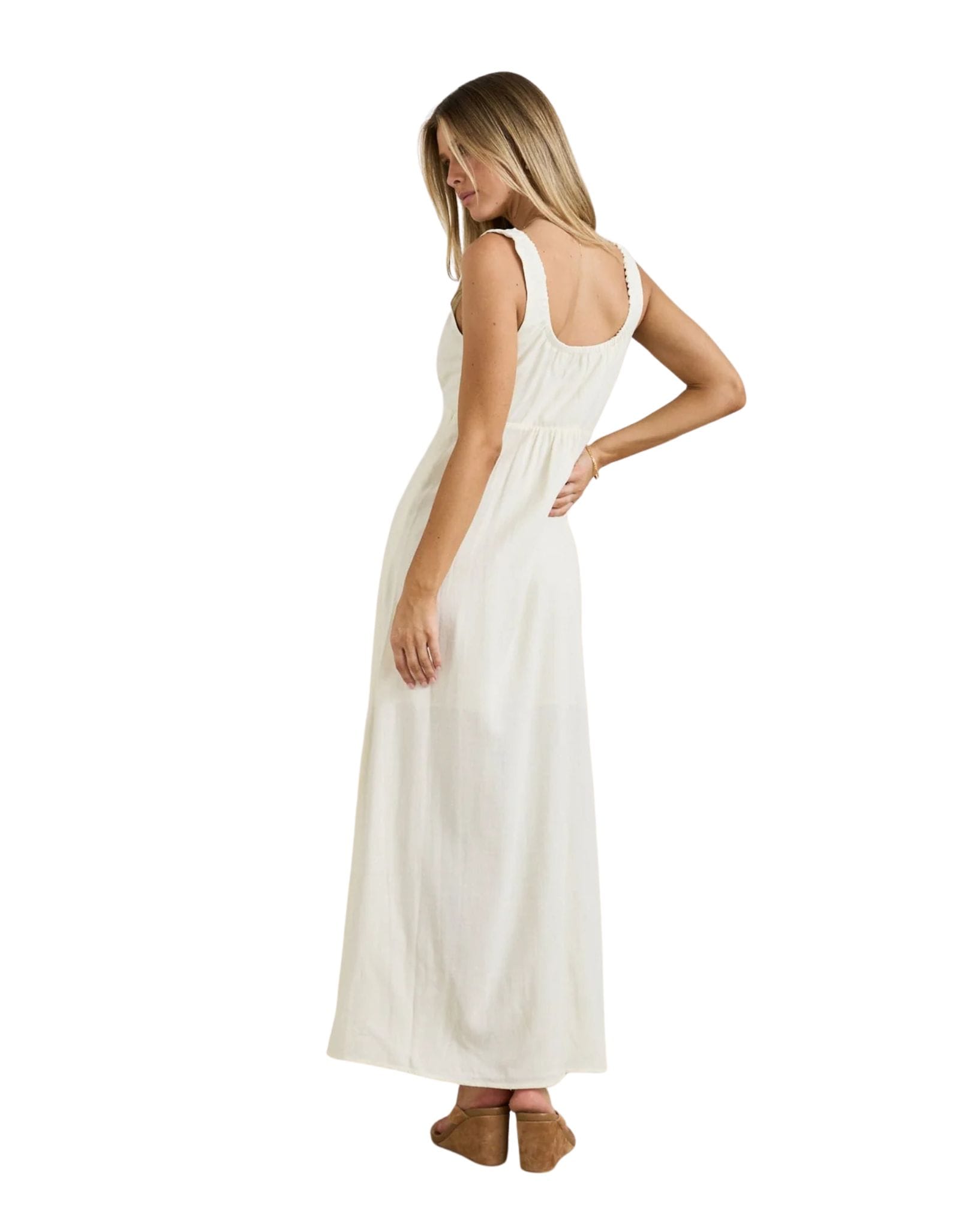 Rhythm Del Rio Gathered Maxi Dress