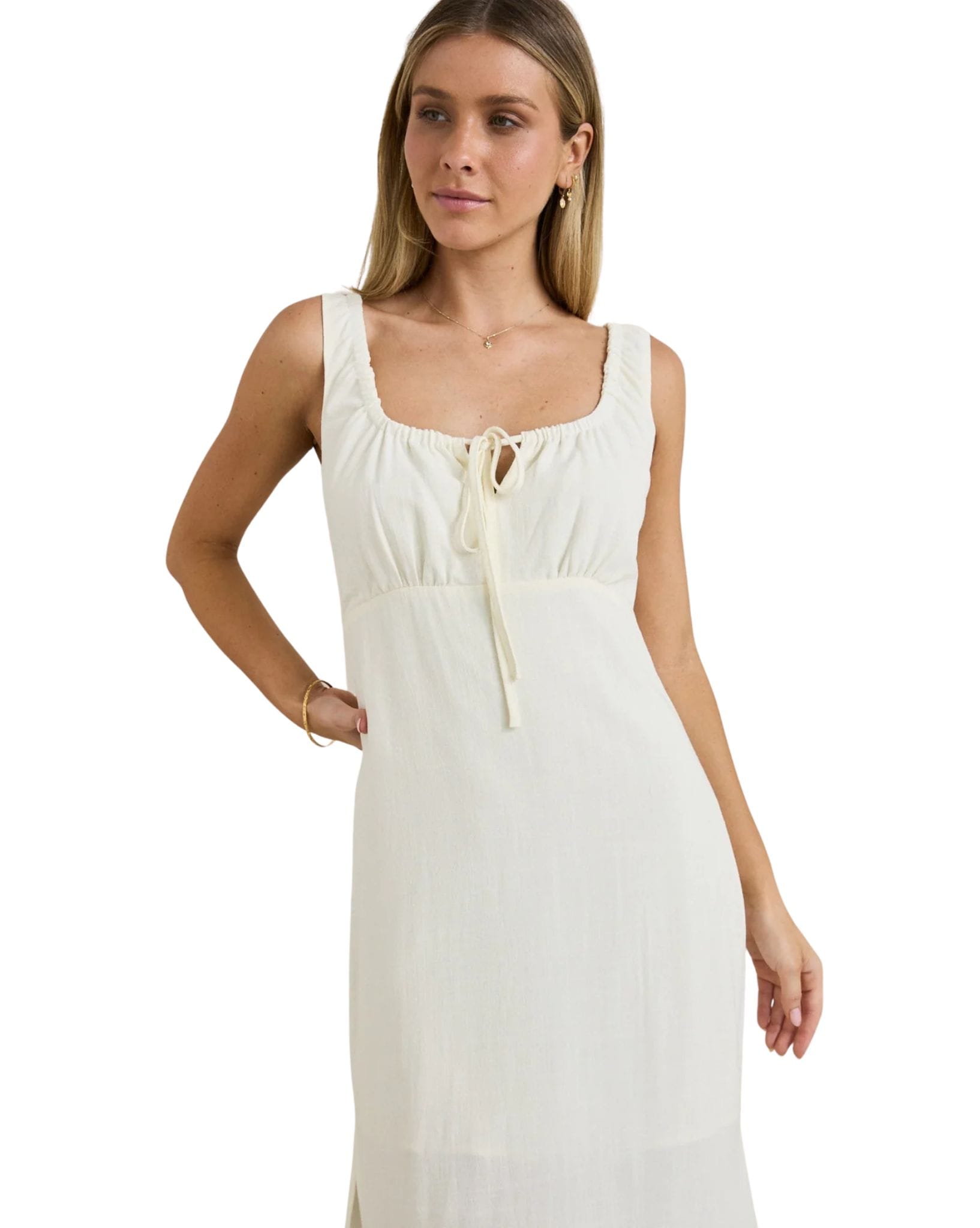 Rhythm Del Rio Gathered Maxi Dress