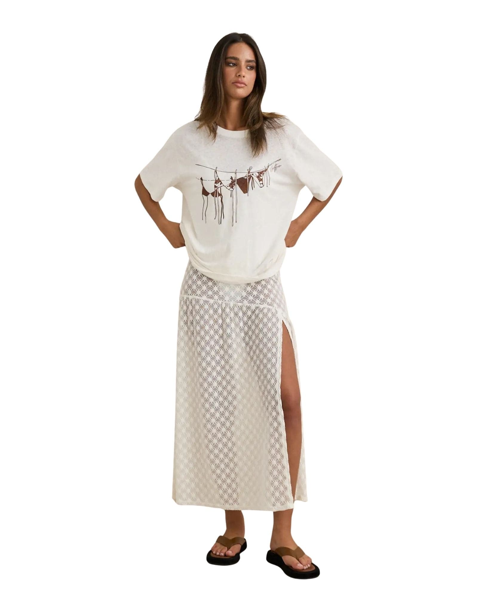 Rhythm Gigi Lace Maxi Skirt