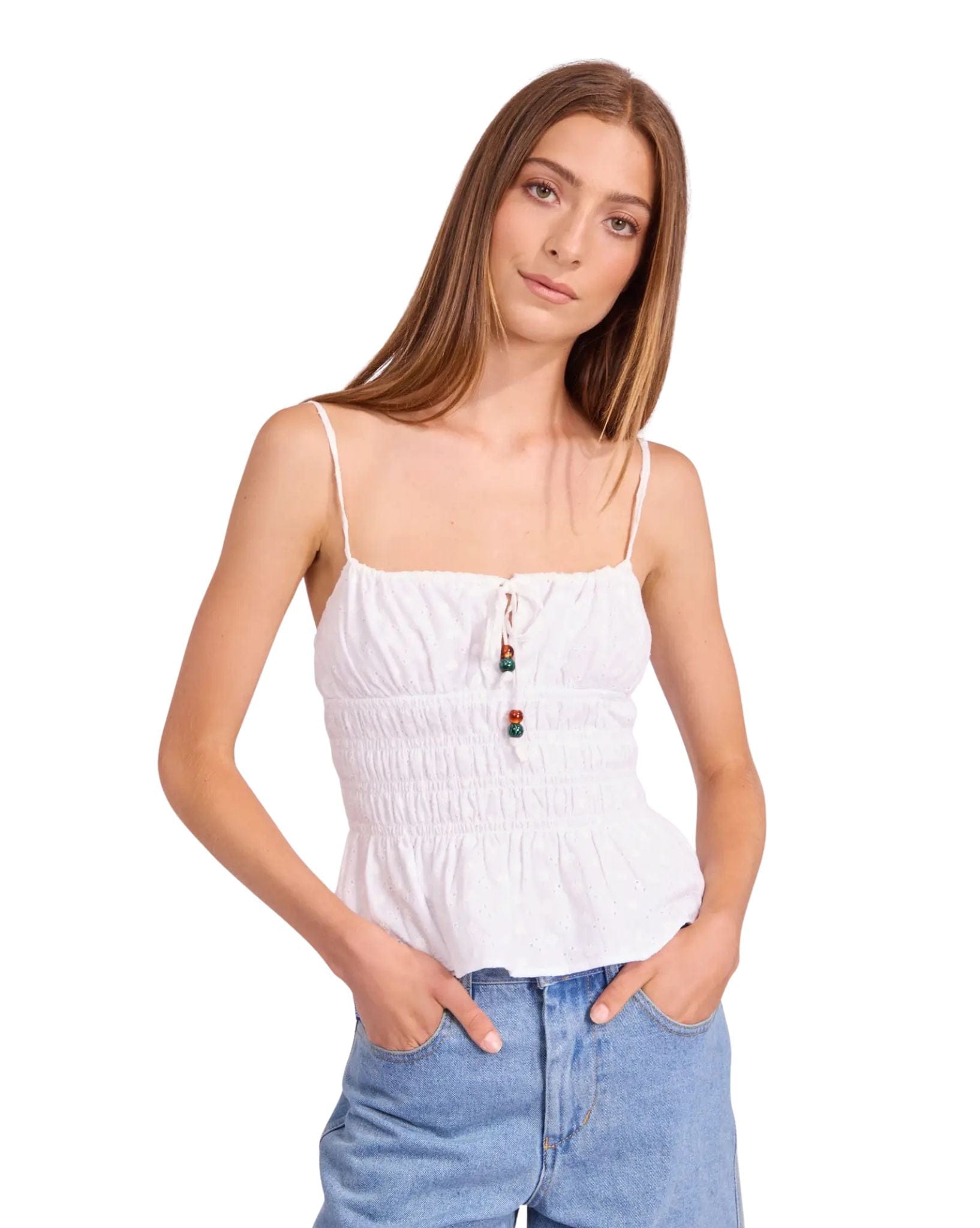 Rhythm Gigi Tie Front Top